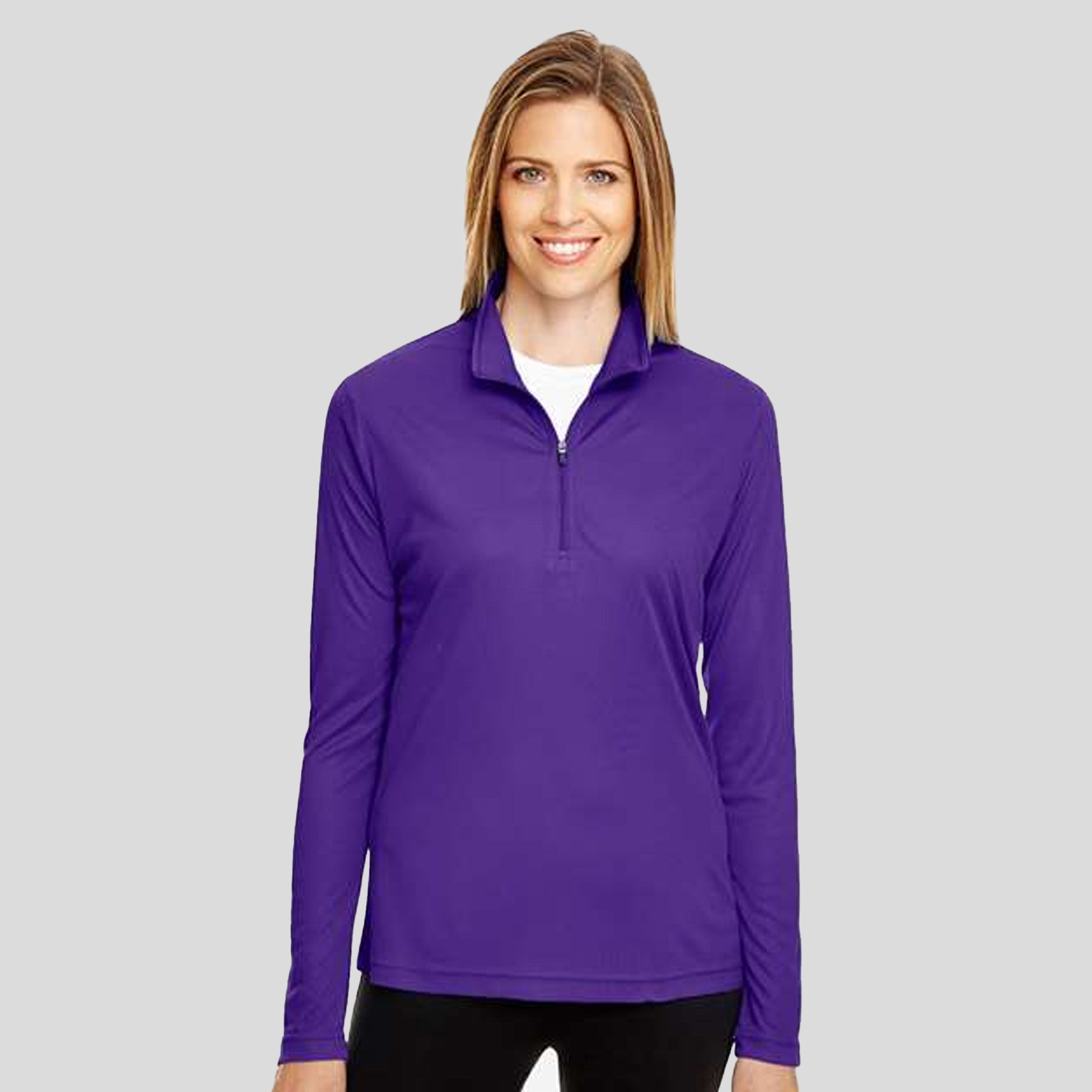 Women's Zone Performance Quarter-Zip Pullover | Sport Purple