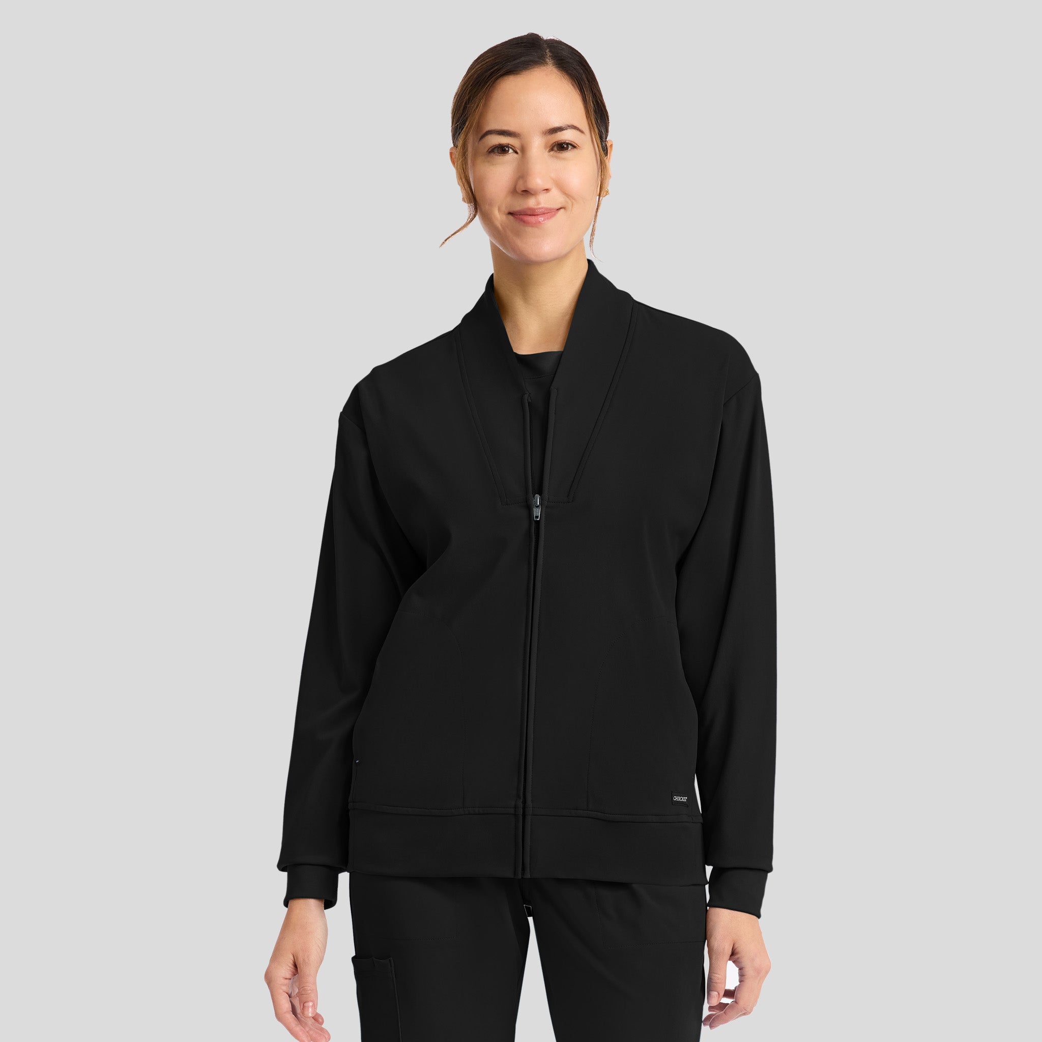 Achieve Warm-Up Scrub Jacket | Black