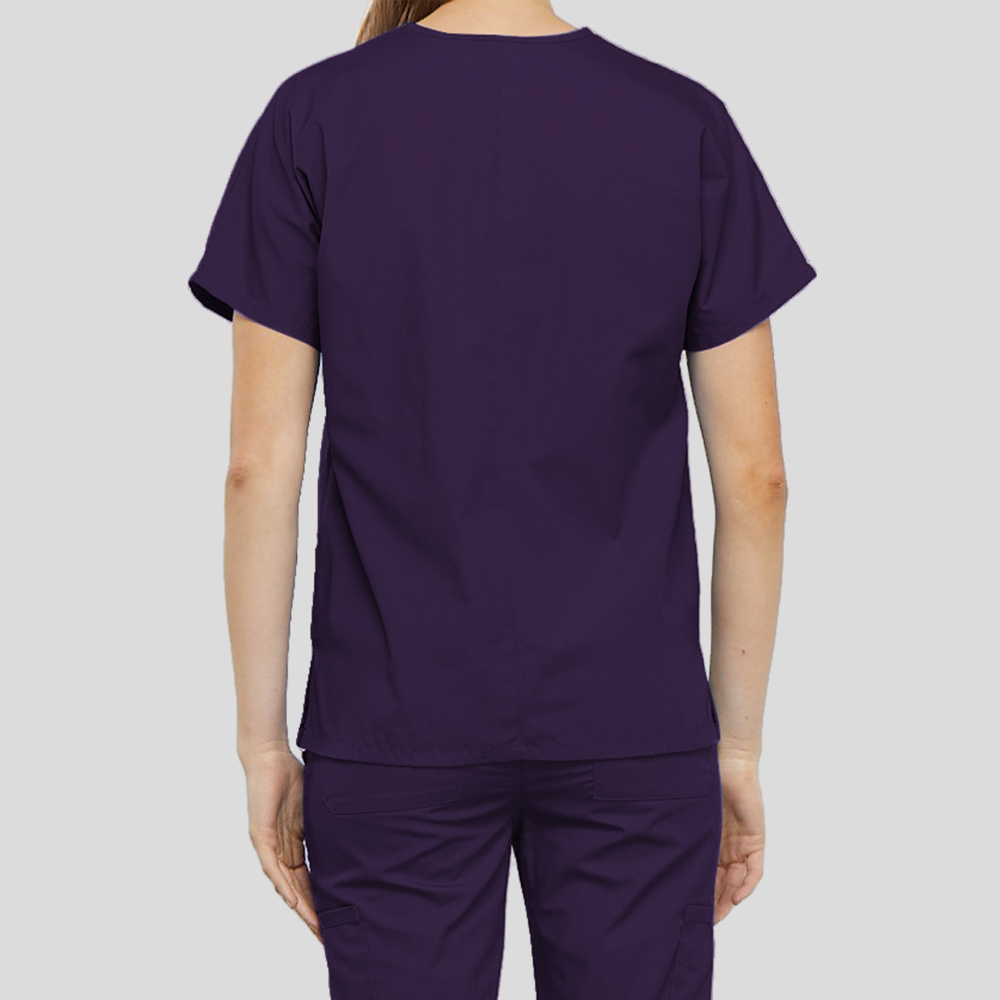 Women's V-Neck 2 Pocket | Eggplant