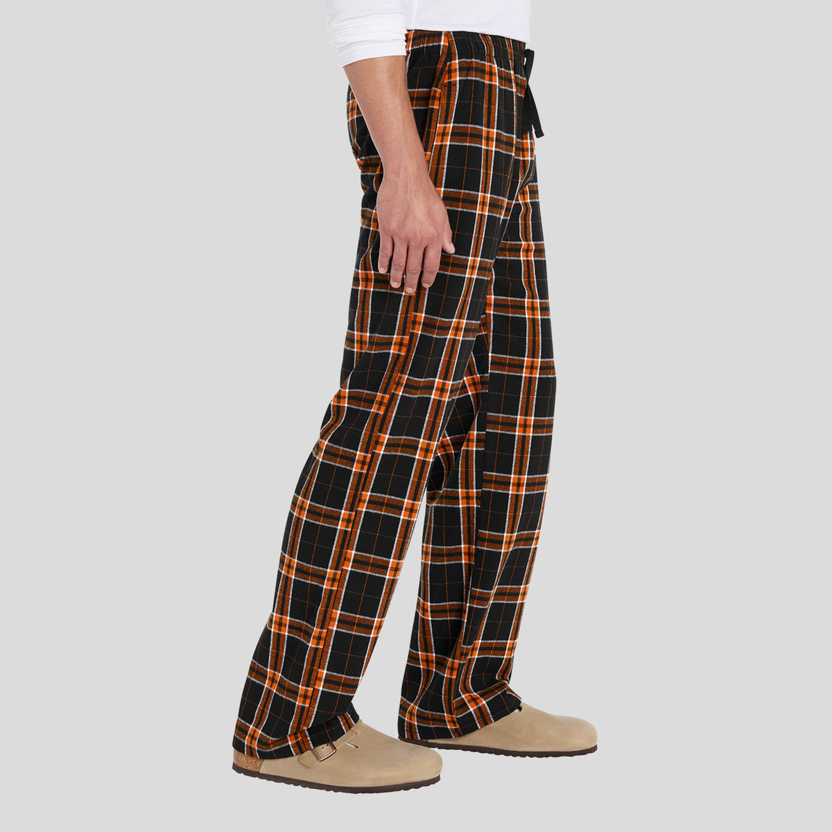 Flannel Pocket Pant | Black/Orange