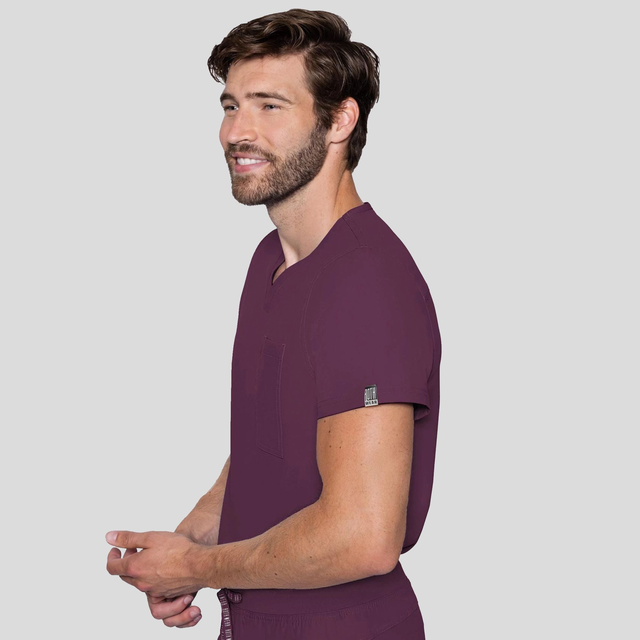 Mens 1 Pocket Top | Wine
