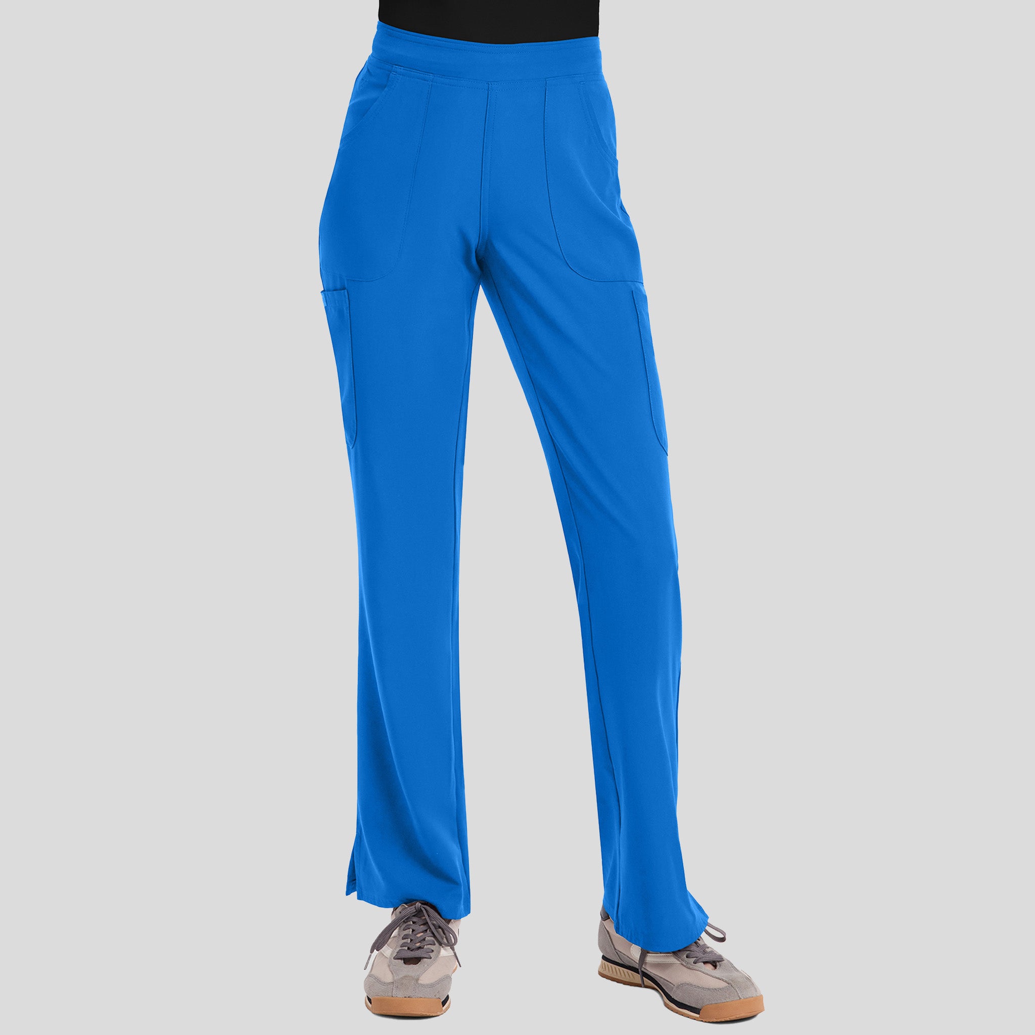 Mid Rise Flare Leg Scrub Pant | Royal