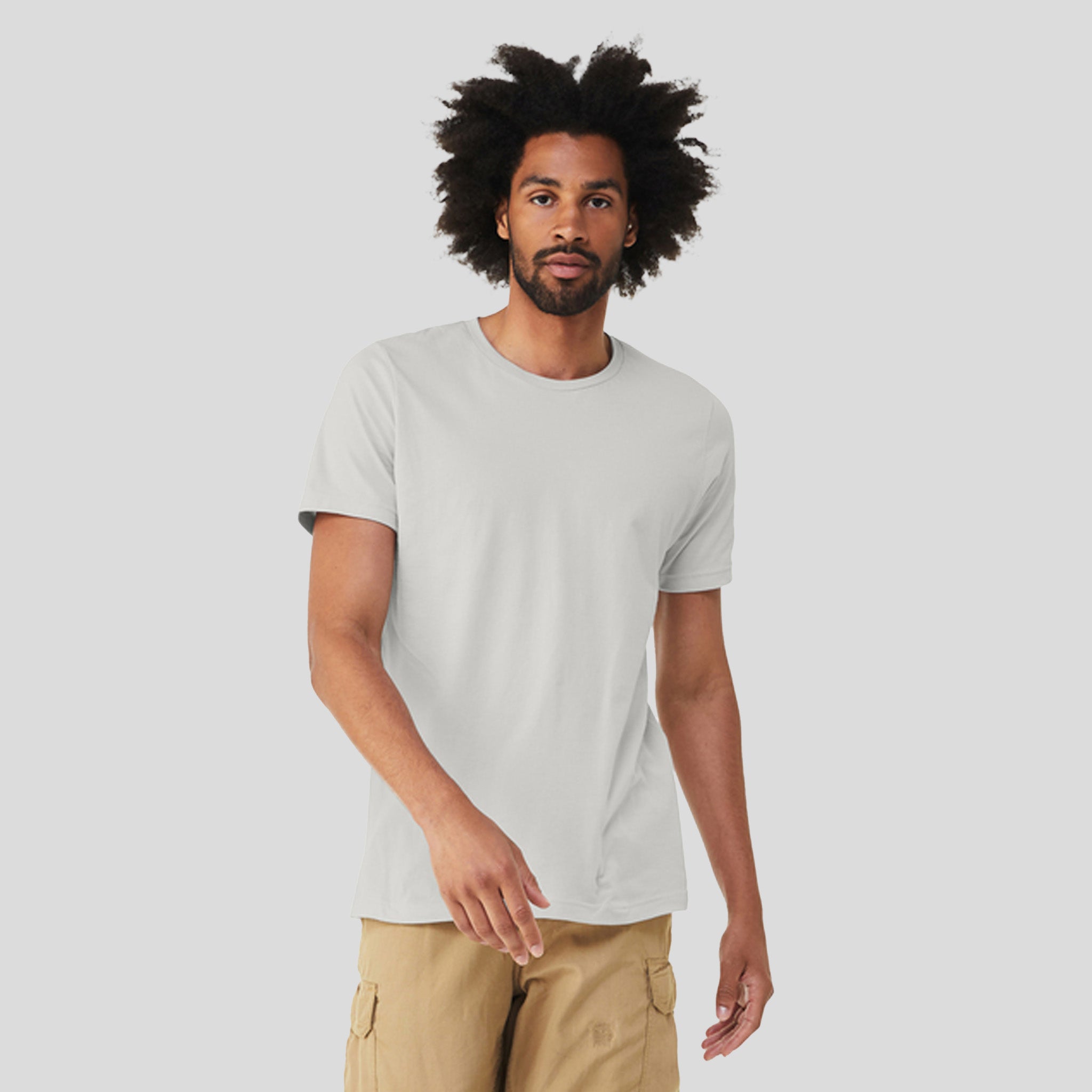 Unisex Triblend Short Sleeve Tee | Solid Silver Triblend