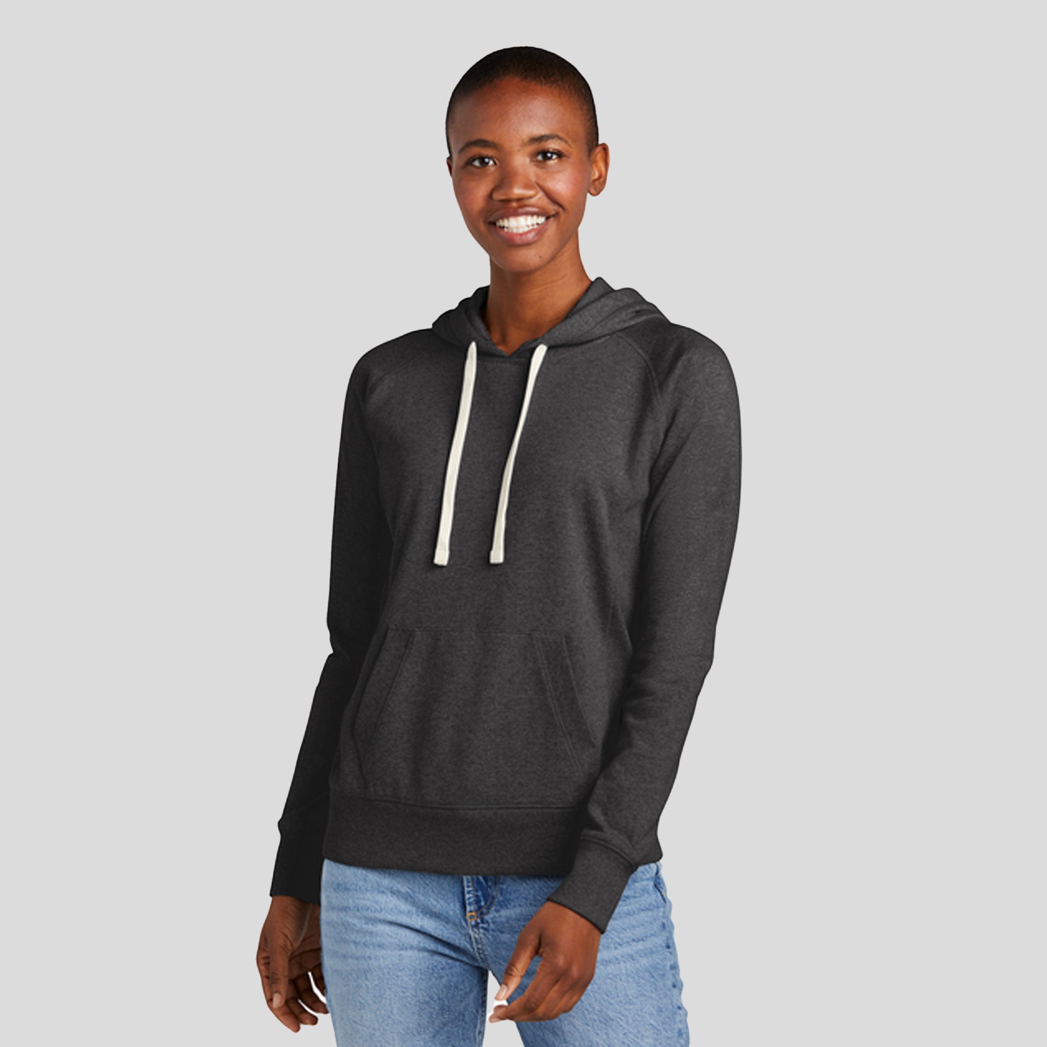 Womenโs Re-Fleeceโข Hoodie | Charcoal Heather