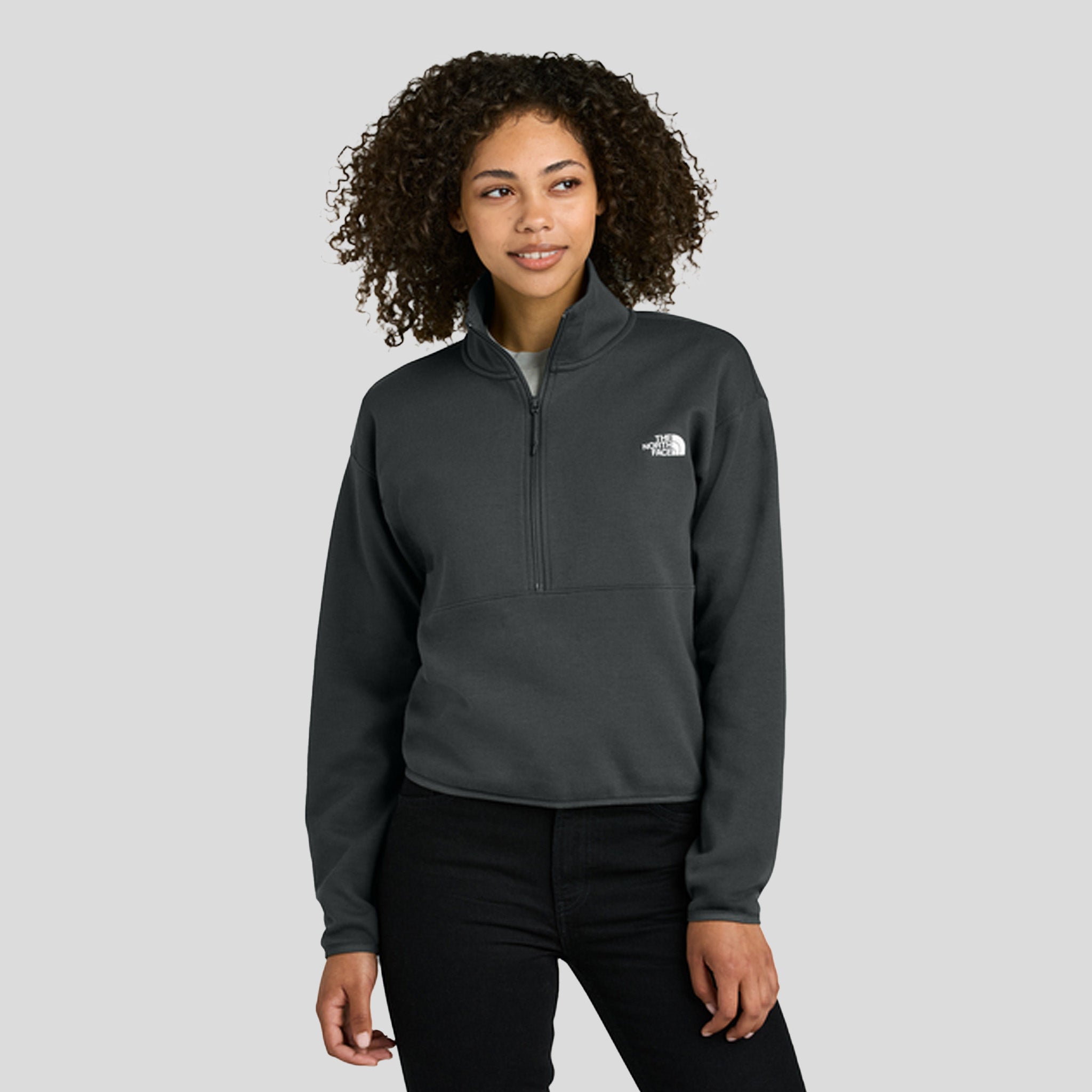 Womenβs Double-Knit 1/2-Zip Fleece | Asphalt Grey