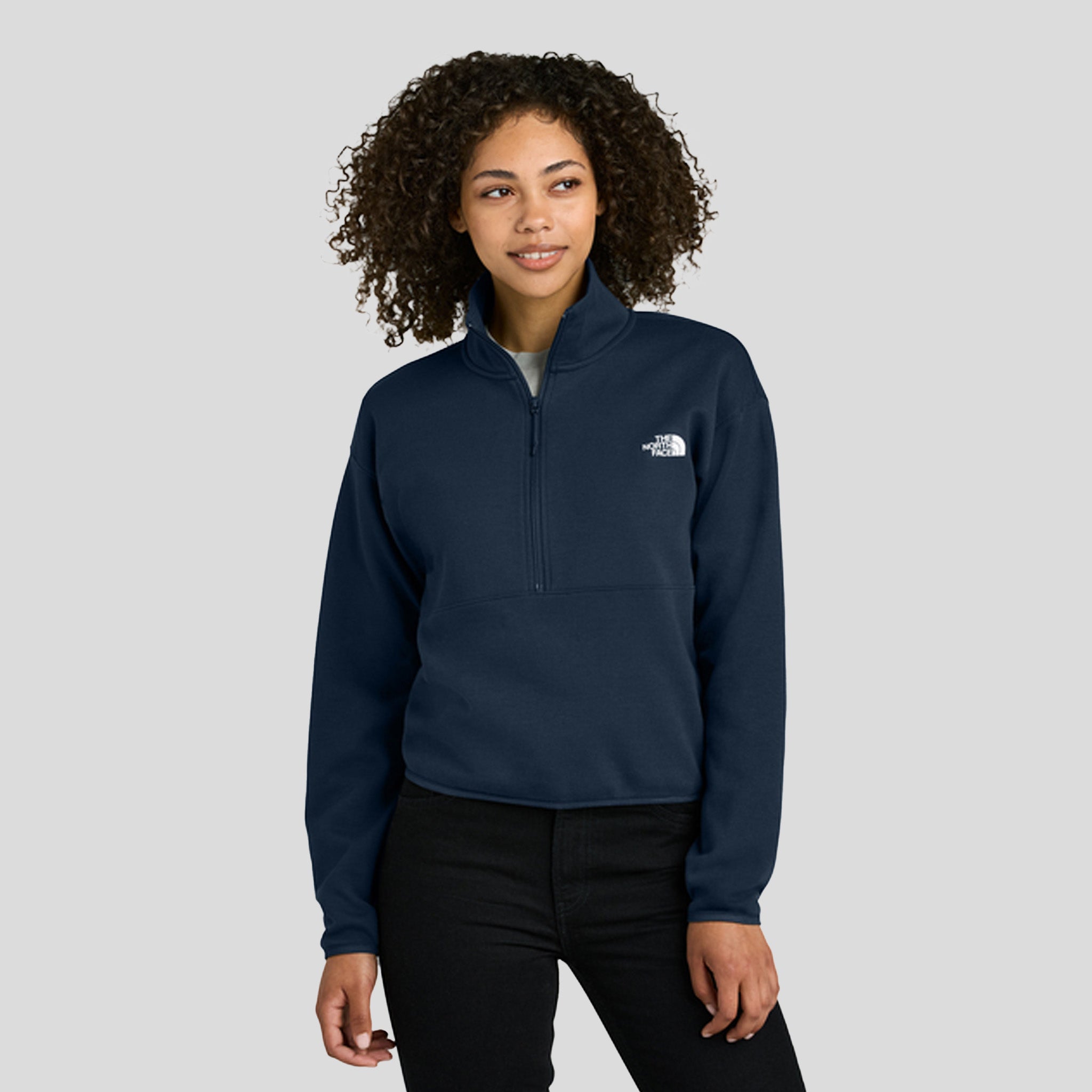 Womenβs Double-Knit 1/2-Zip Fleece | Summit Navy