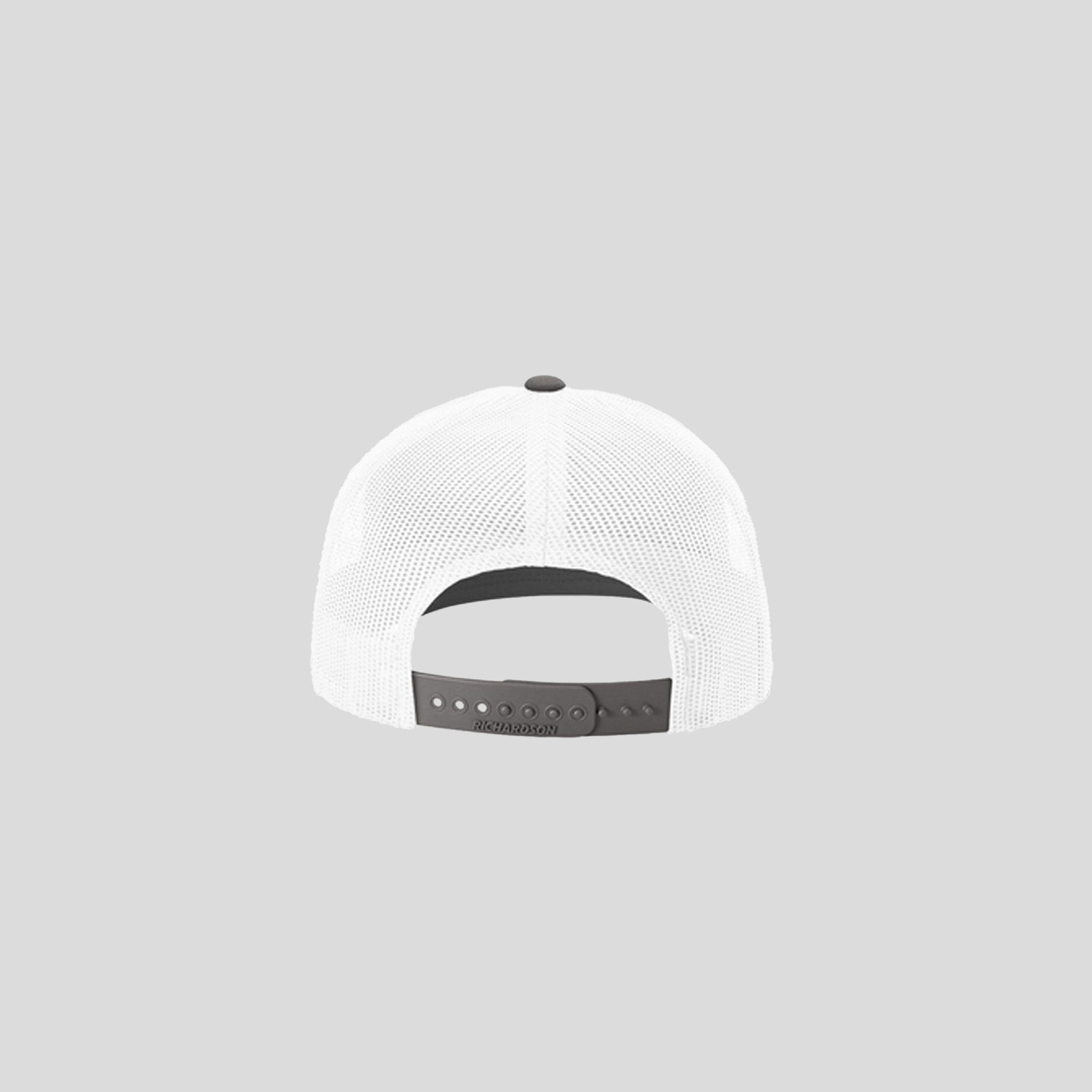 Richardson Trucker Cap | White/White/Charcoal