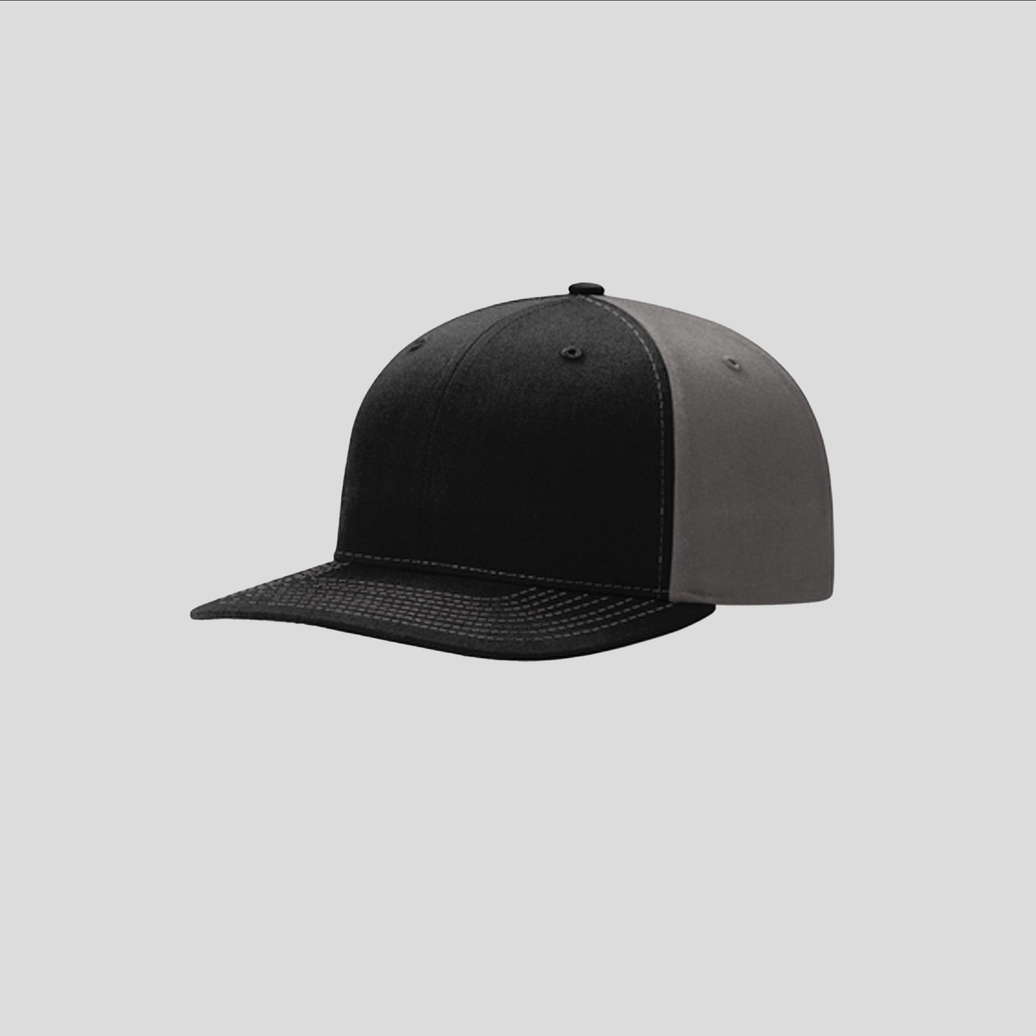 Solid Twill Trucker Hat | Black/Charcoal