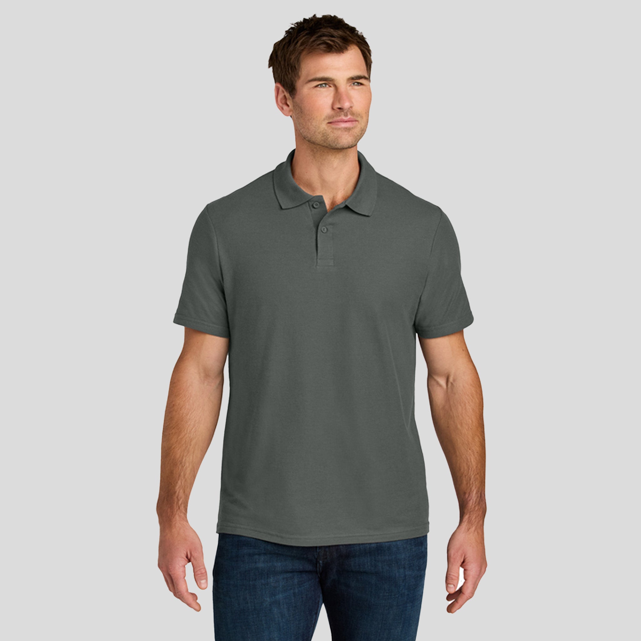 Gildanยฎ Softstyleยฎ Pique Polo | Charcoal