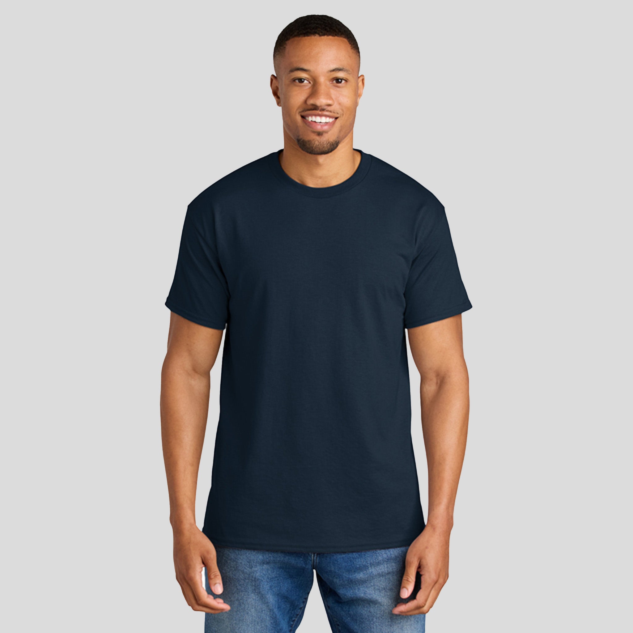 Gildanยฎ DryBlendยฎ 50 Cotton/50 Poly T-Shirt | Dark Navy
