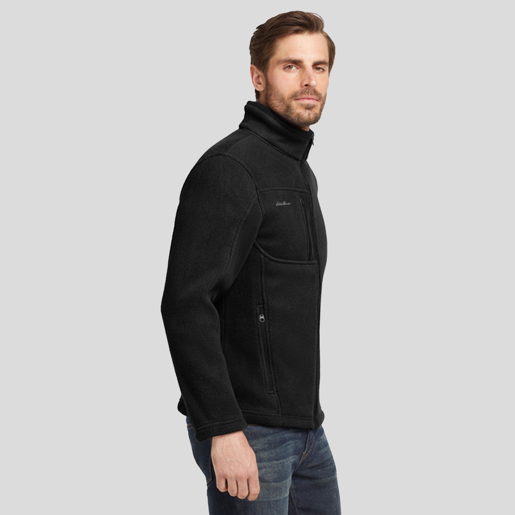 Full-Zip Fleece Jacket | Black
