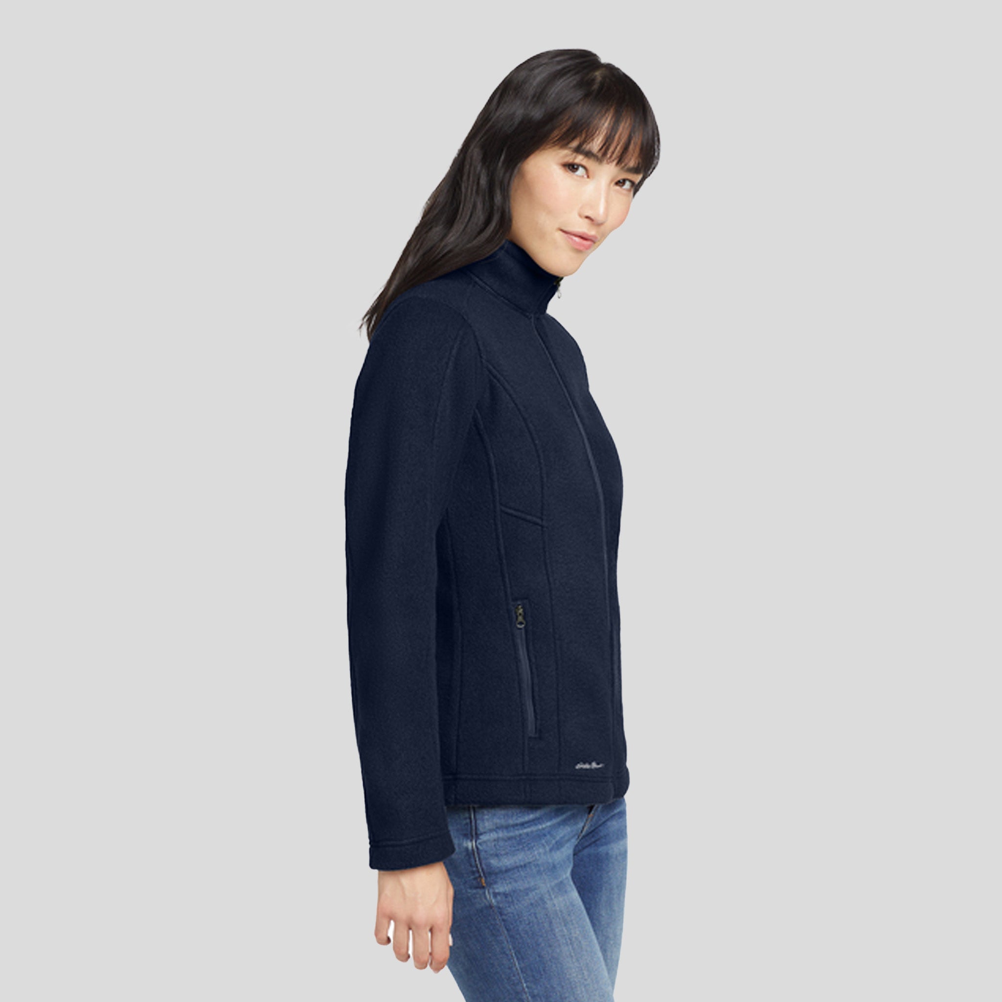 Women's Full-Zip Fleece Jacket | River Blue Navy