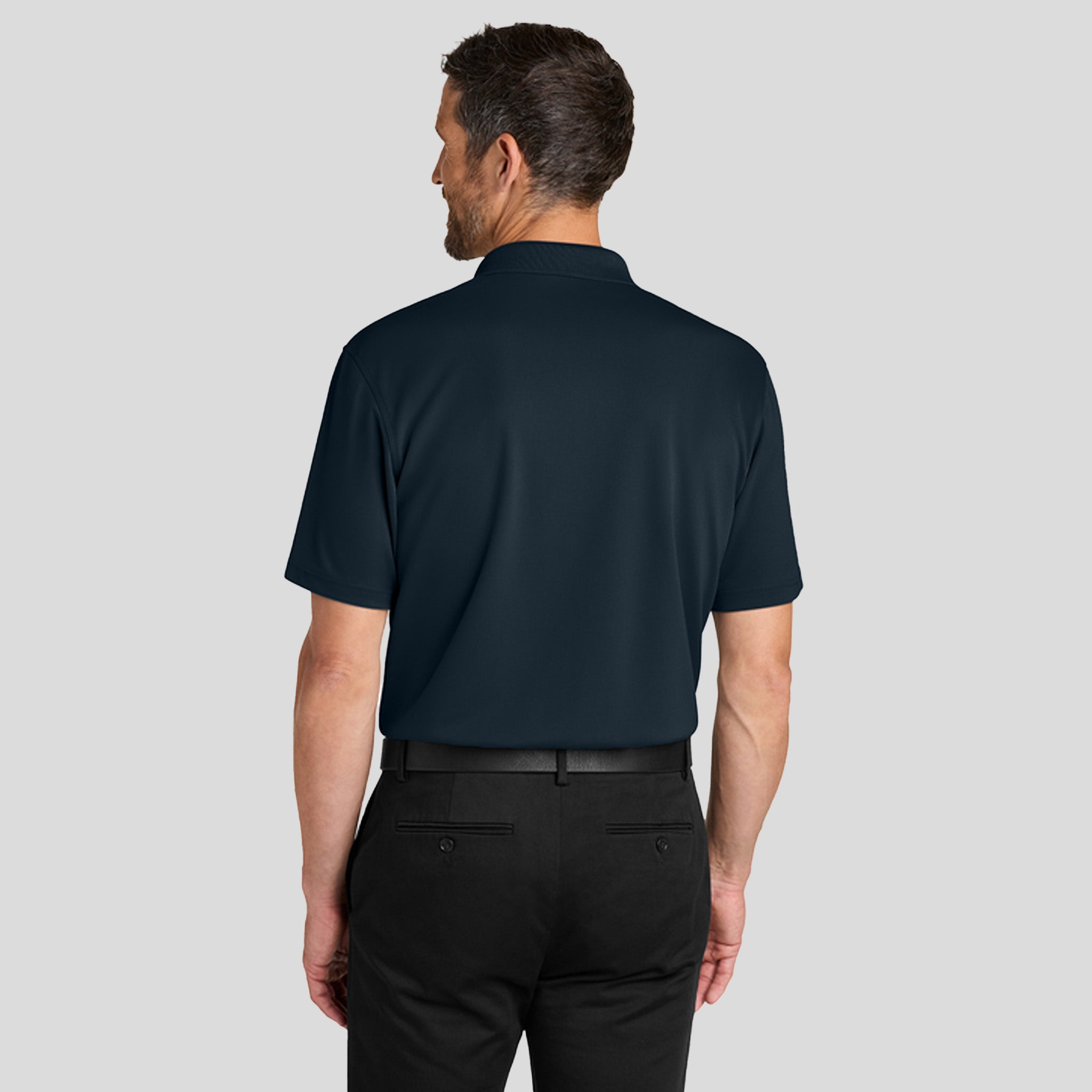 Men's Dry Zoneยฎ Stain-Release Grid Polo | Night Navy