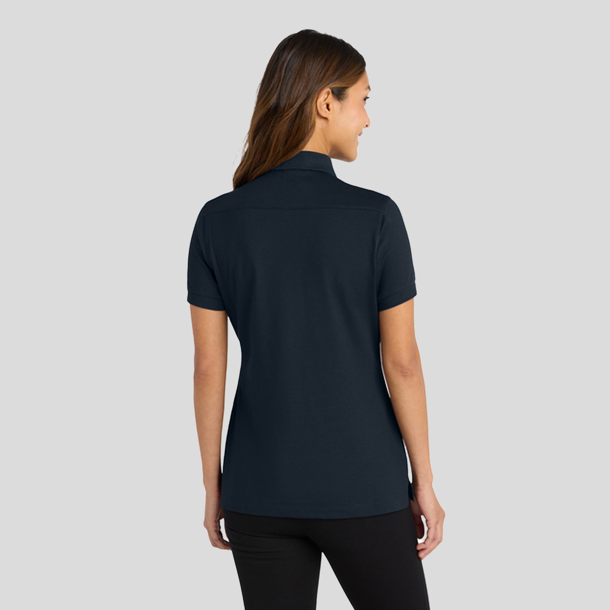 Women's Stretch Pique Polo | Dress Blue Navy