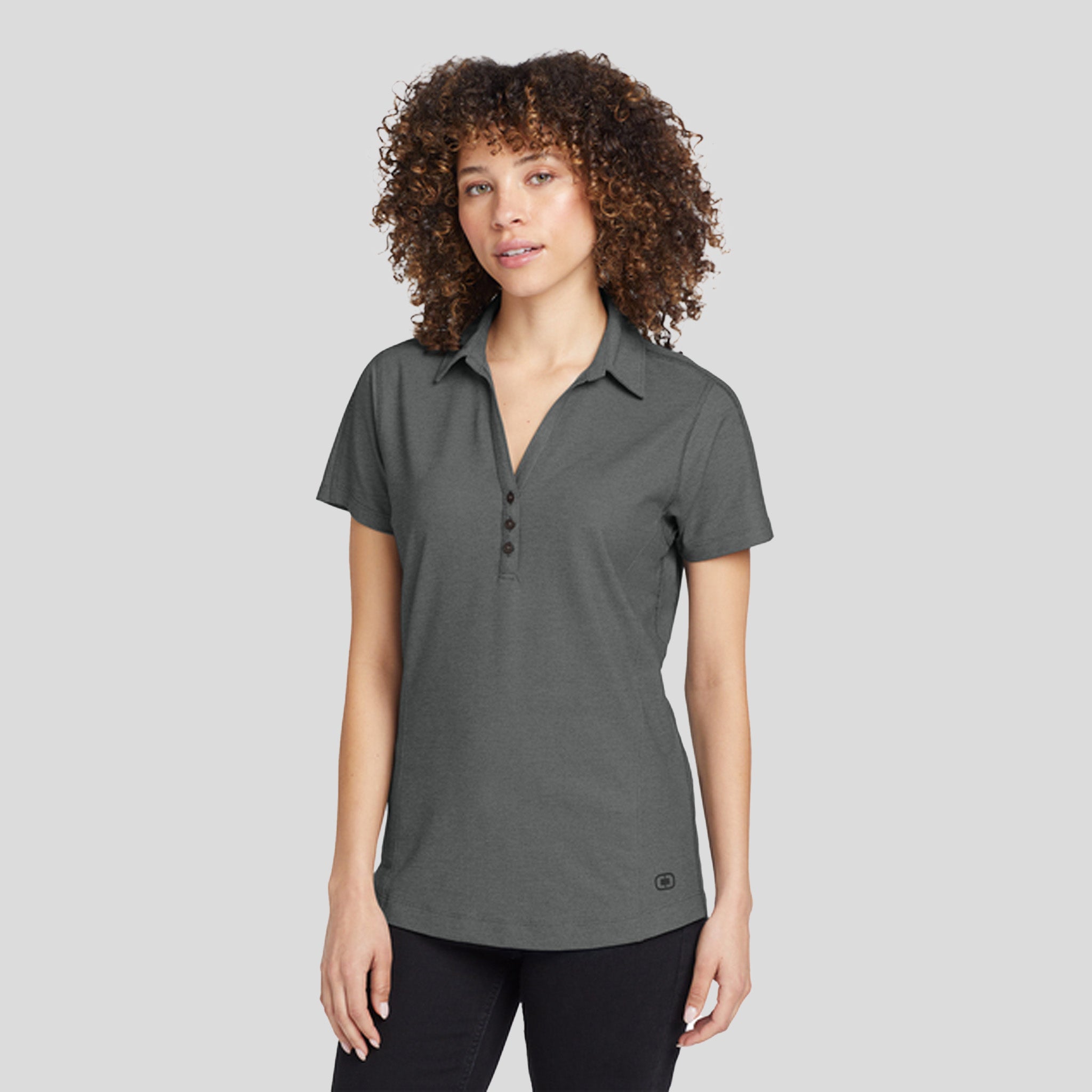 Women's Onyx Polo | Petrol Grey