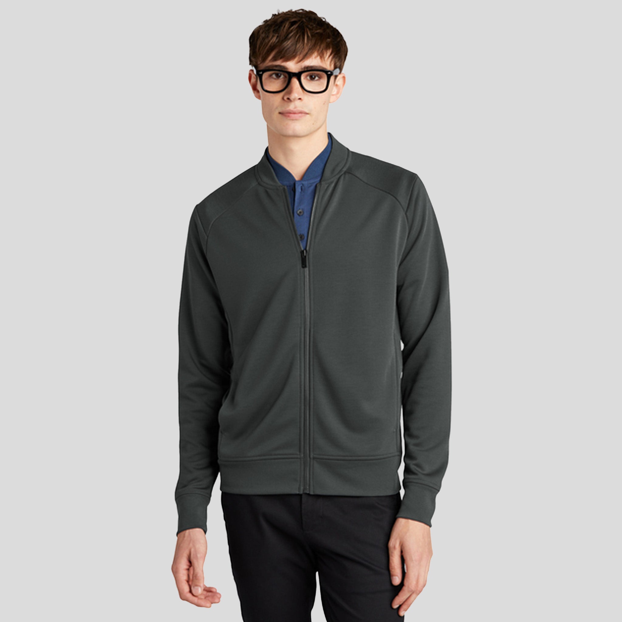 Double-Knit Bomber | Anchor Grey