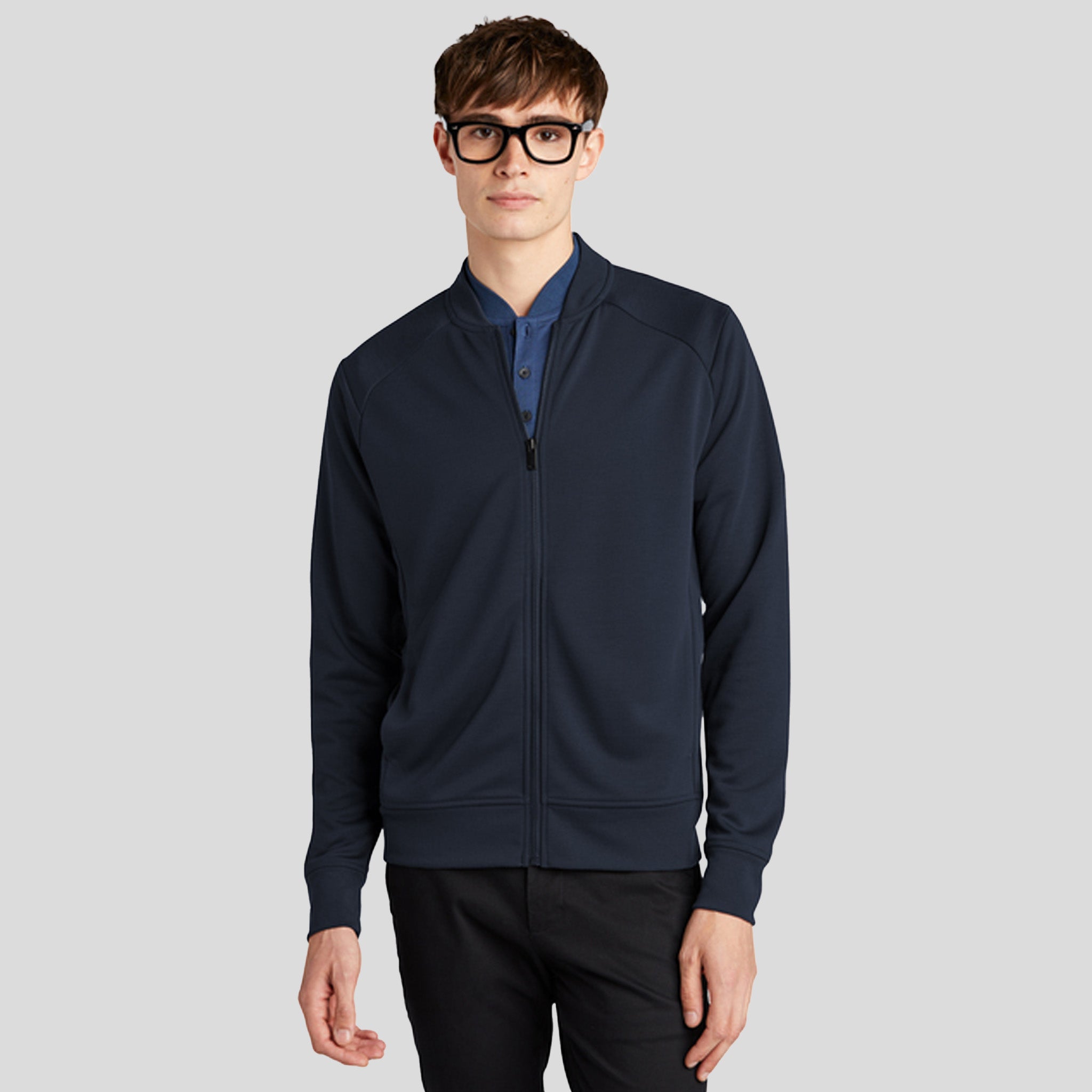 Double-Knit Bomber | Night Navy