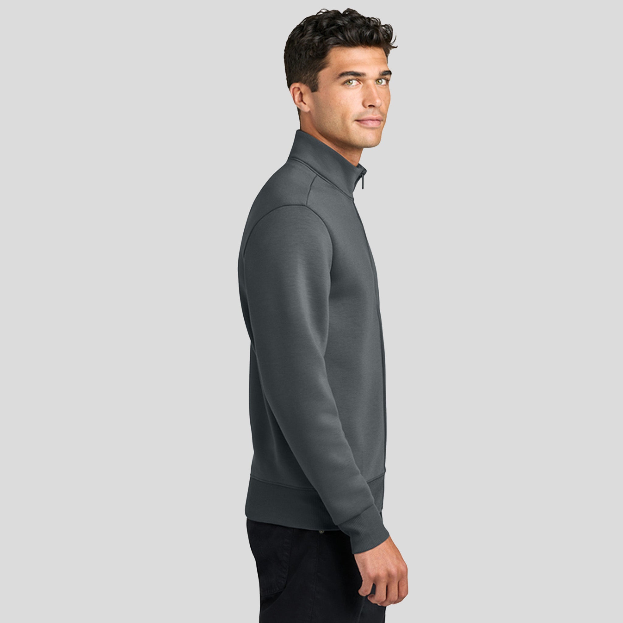 Soft Spacer Full-Zip | Storm Grey