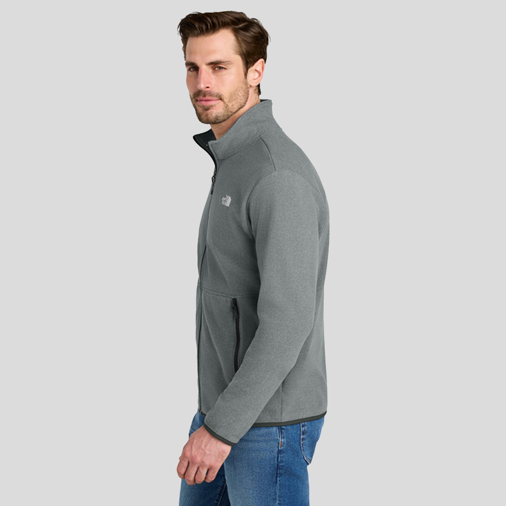 Glacier Full-Zip Fleece Jacket | TNF Medium Grey Heather