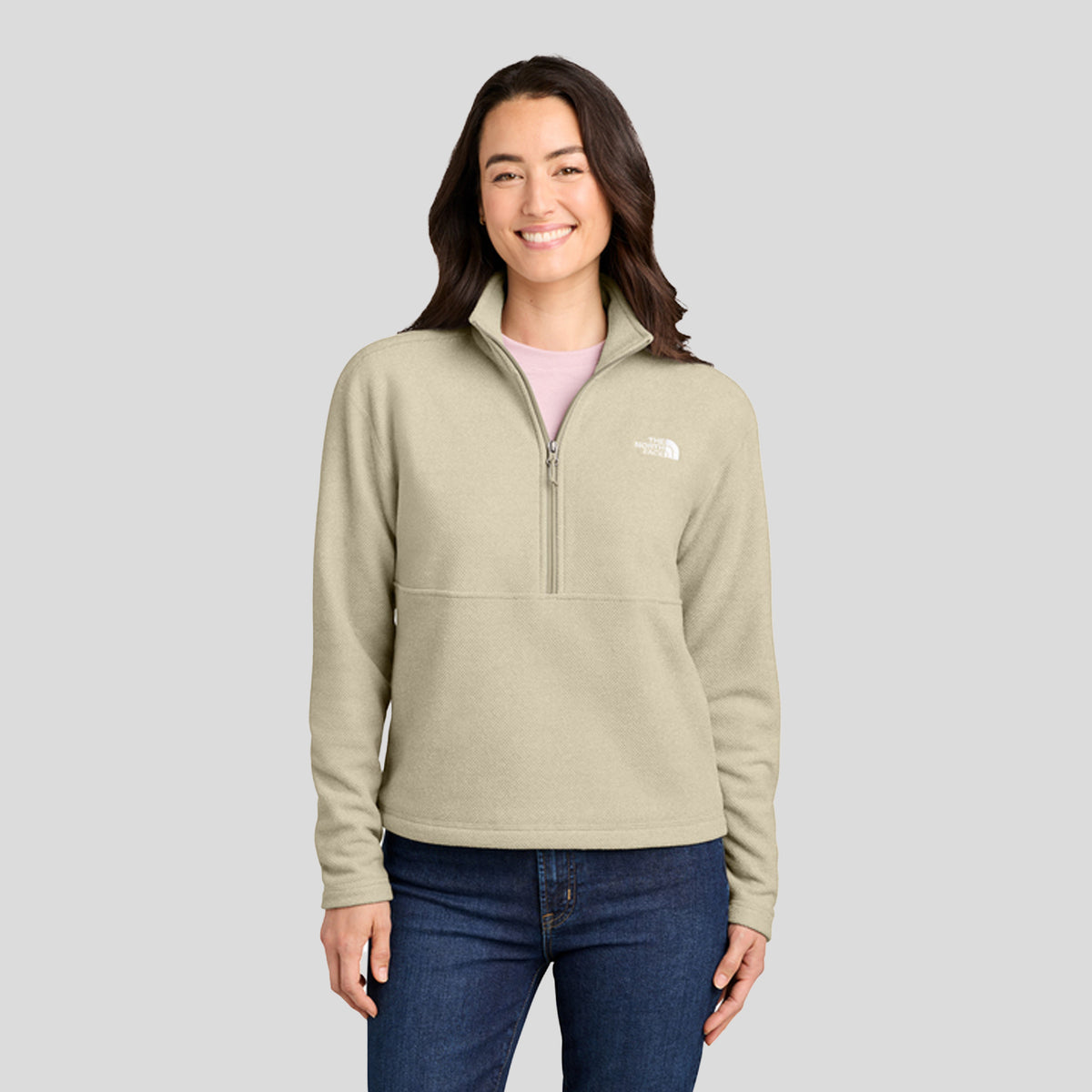 Women's Textured Pine Grove 1/2-Zip | Gravel Heather