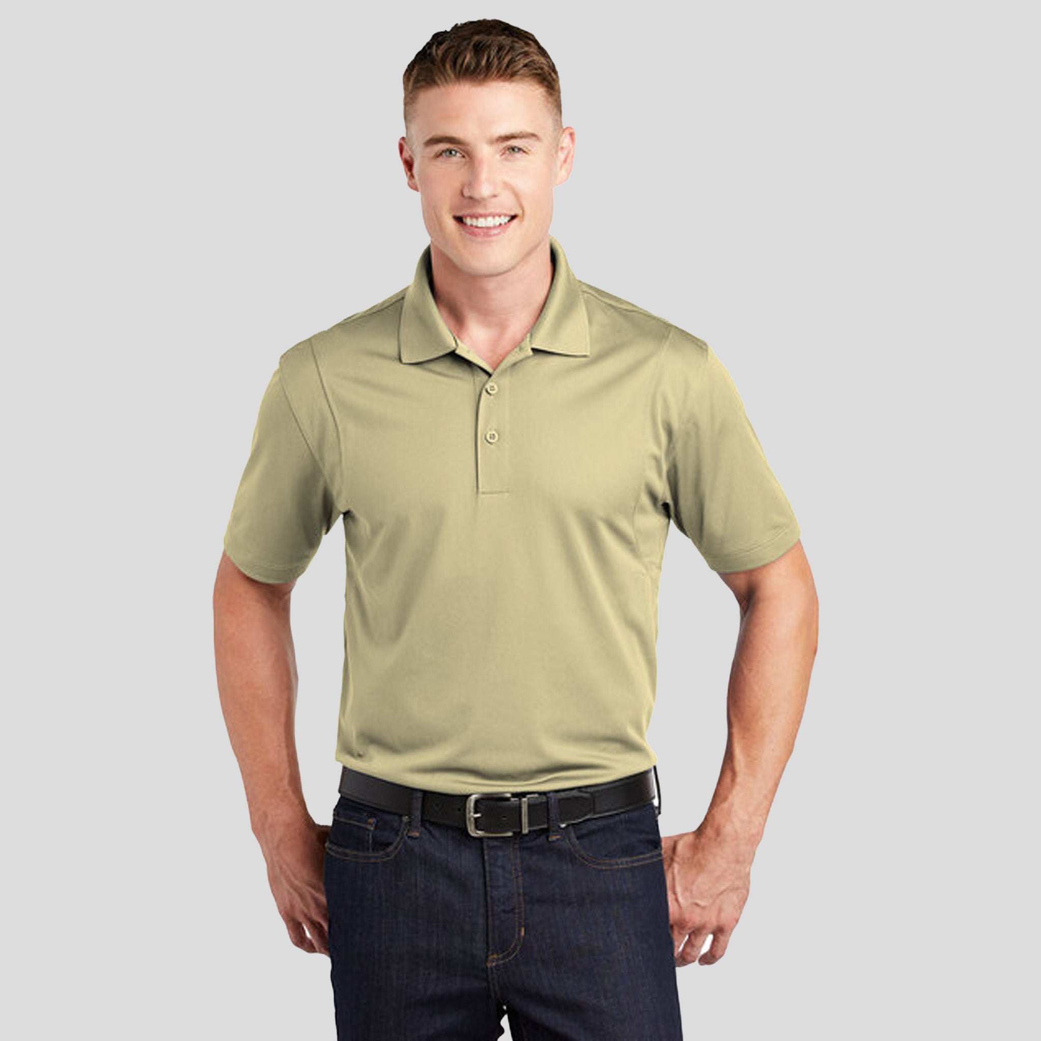 Micropique Sport-Wickยฎ Polo | Vegas Gold