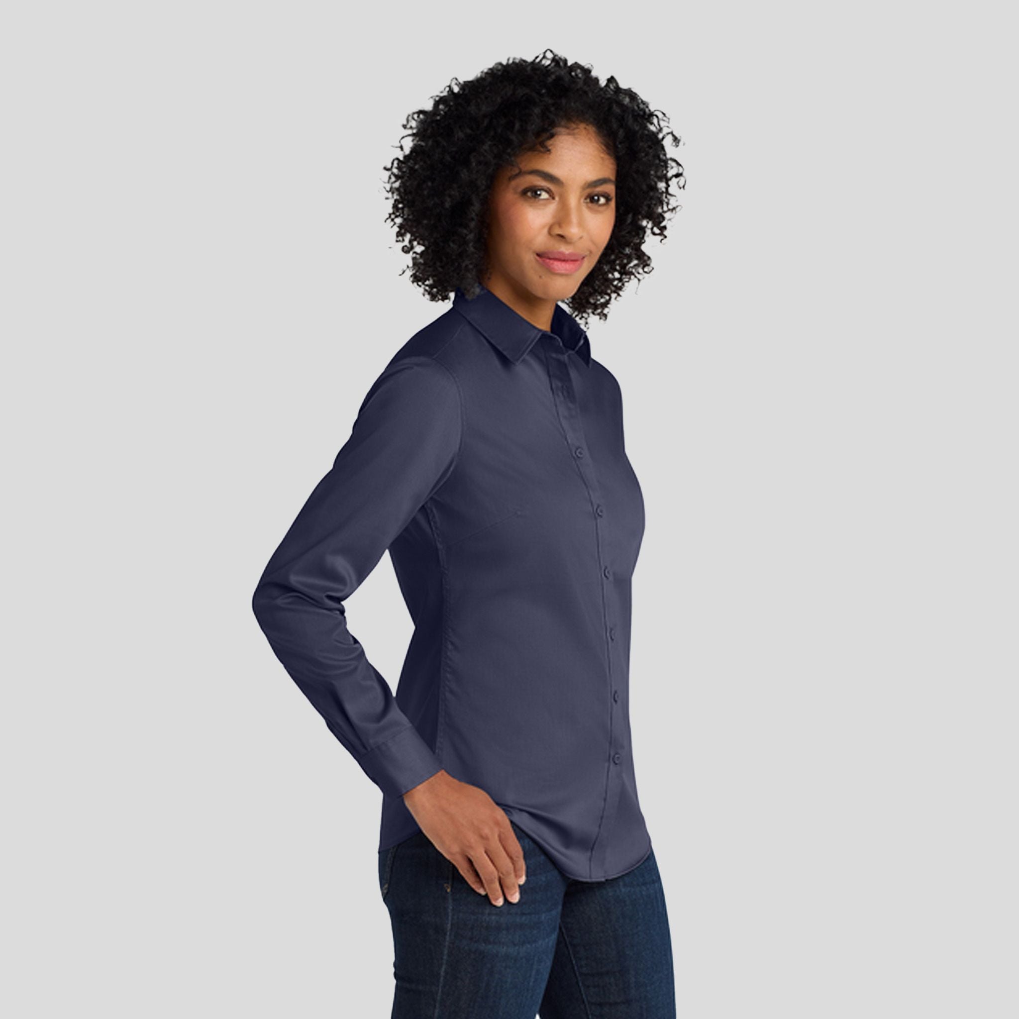 Women's SuperProβ’ Twill Shirt | True Navy