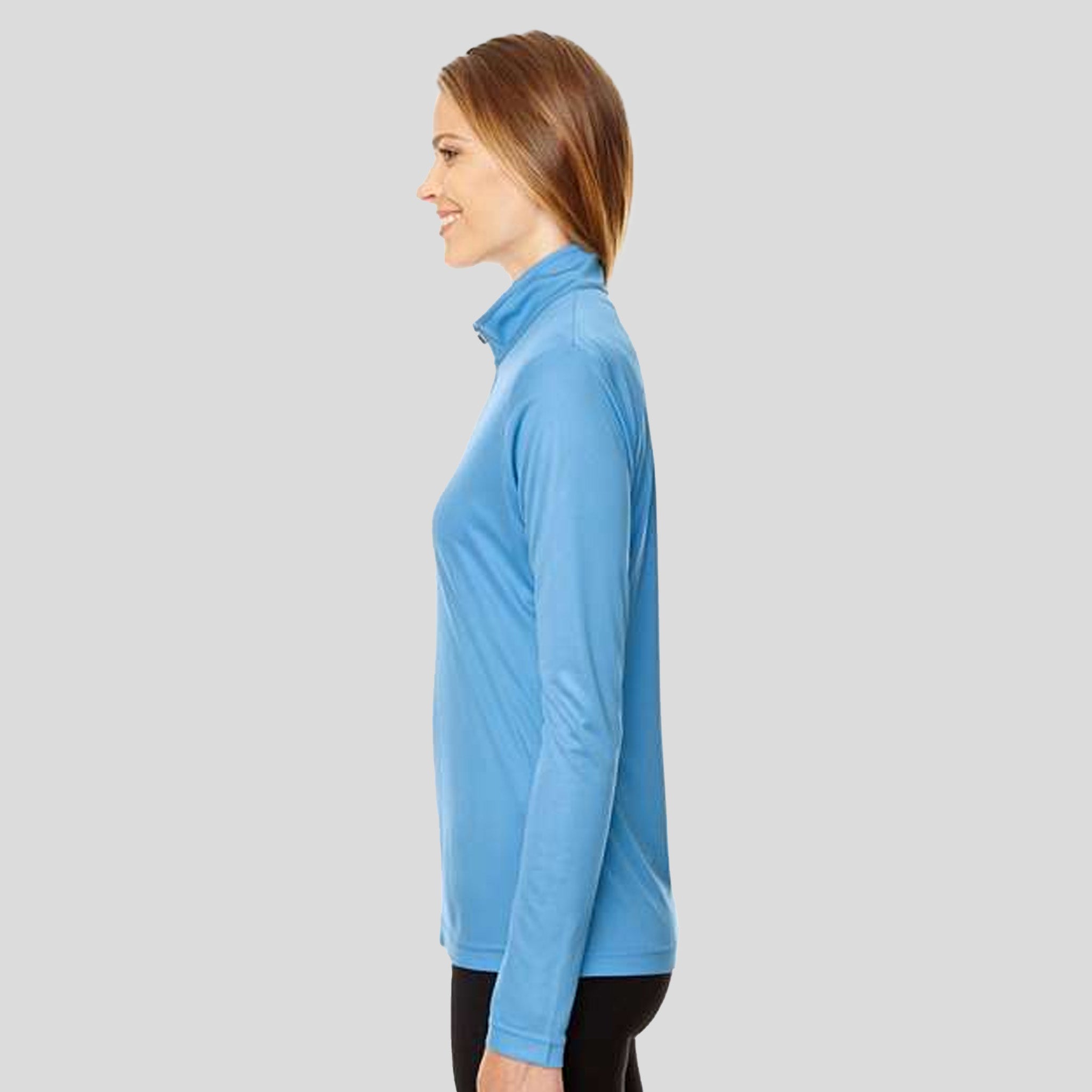 Women's Zone Performance Quarter-Zip Pullover | Sport Light Blue