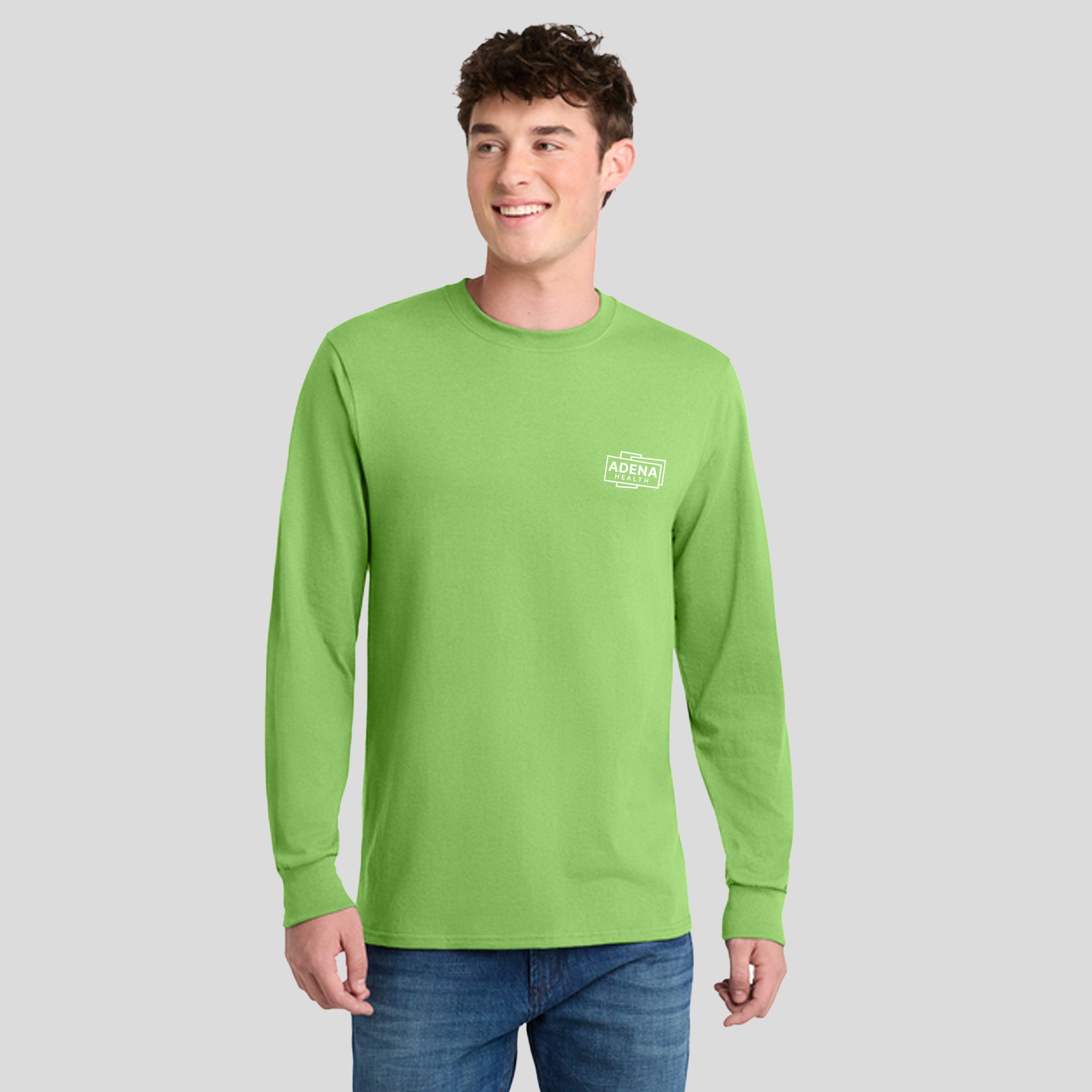 Adena Long Sleeve Core Blend Tee | Lime