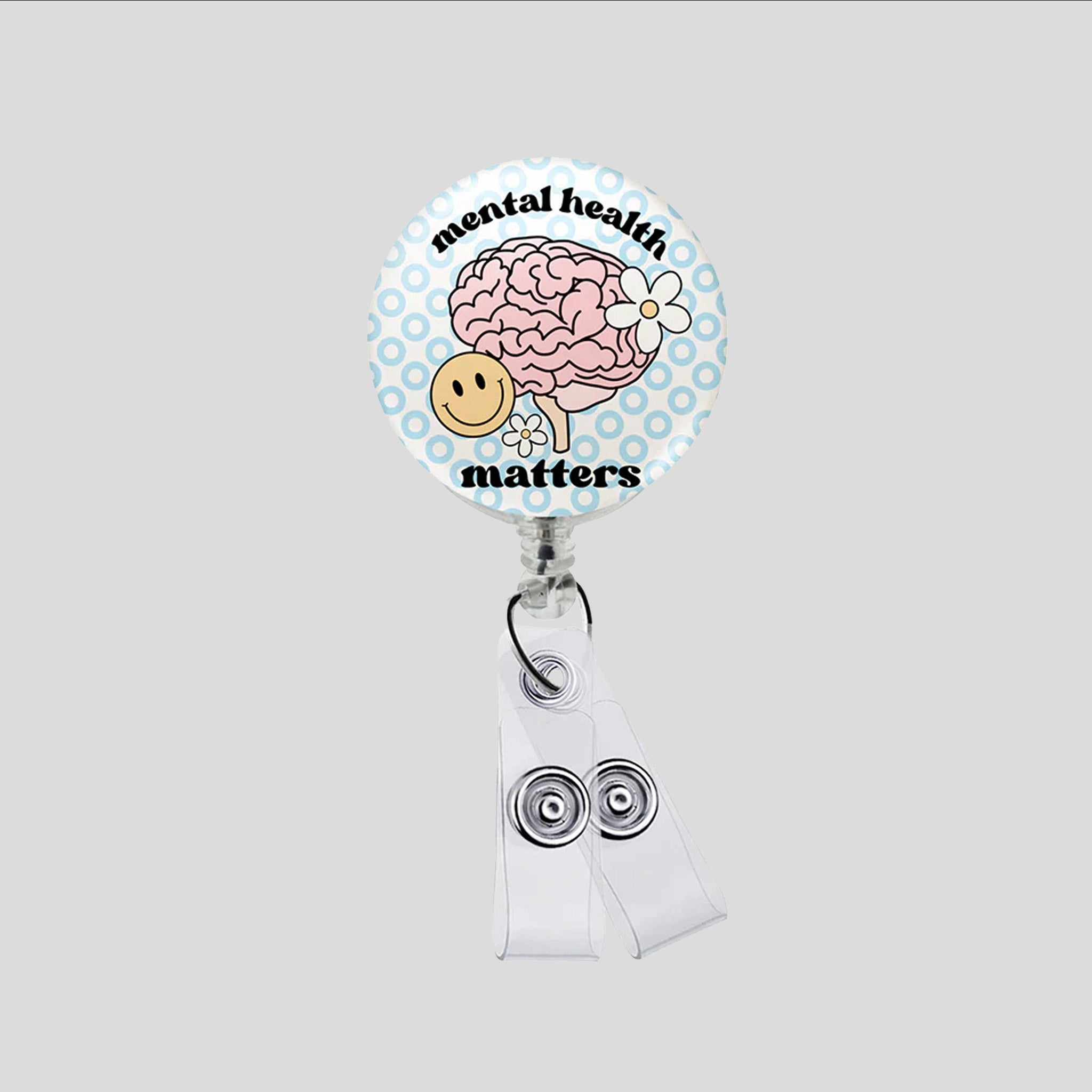 Mental Health Matters Smiley Badge Reel