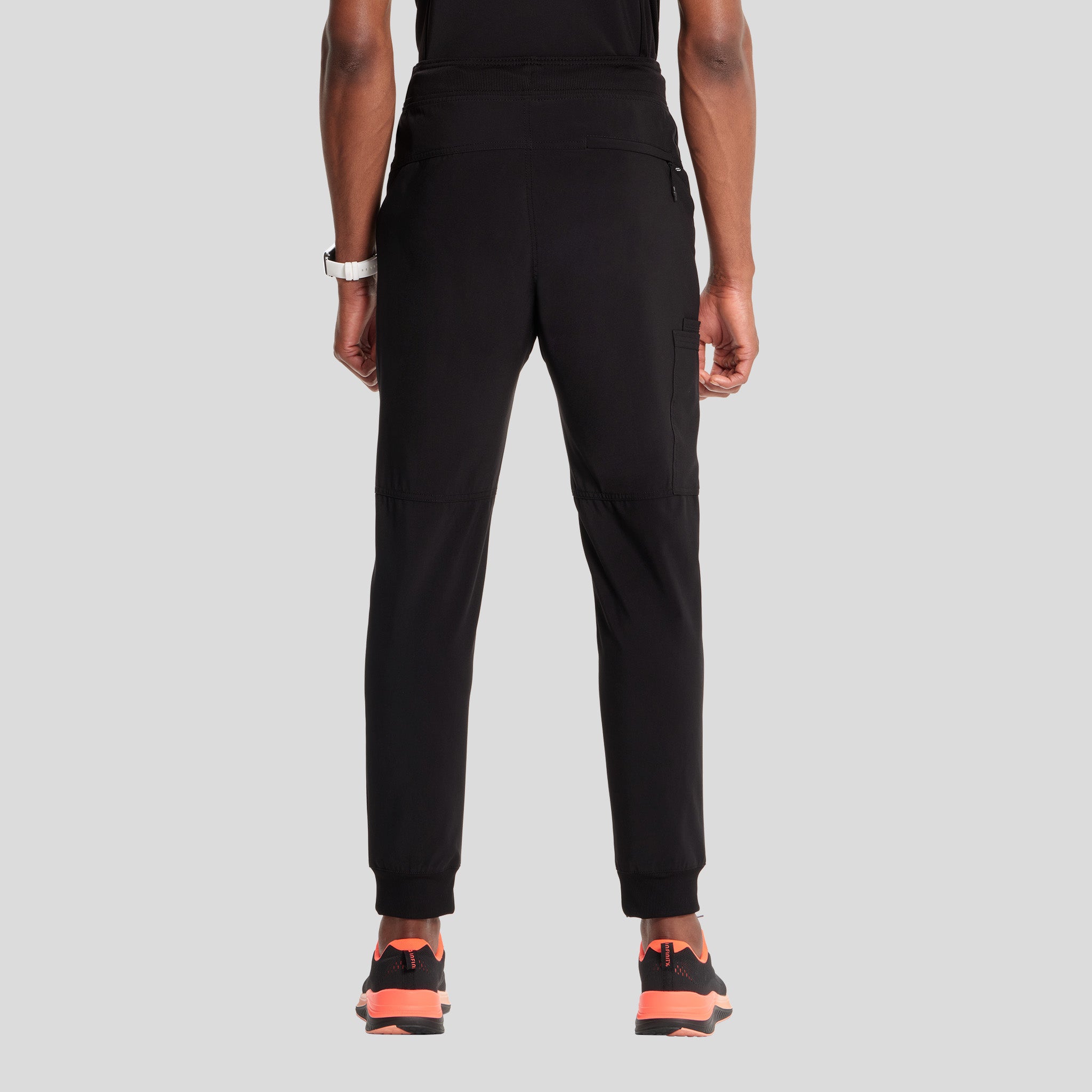 Infinity Men's Drawstring Jogger Scrub Pant | Black