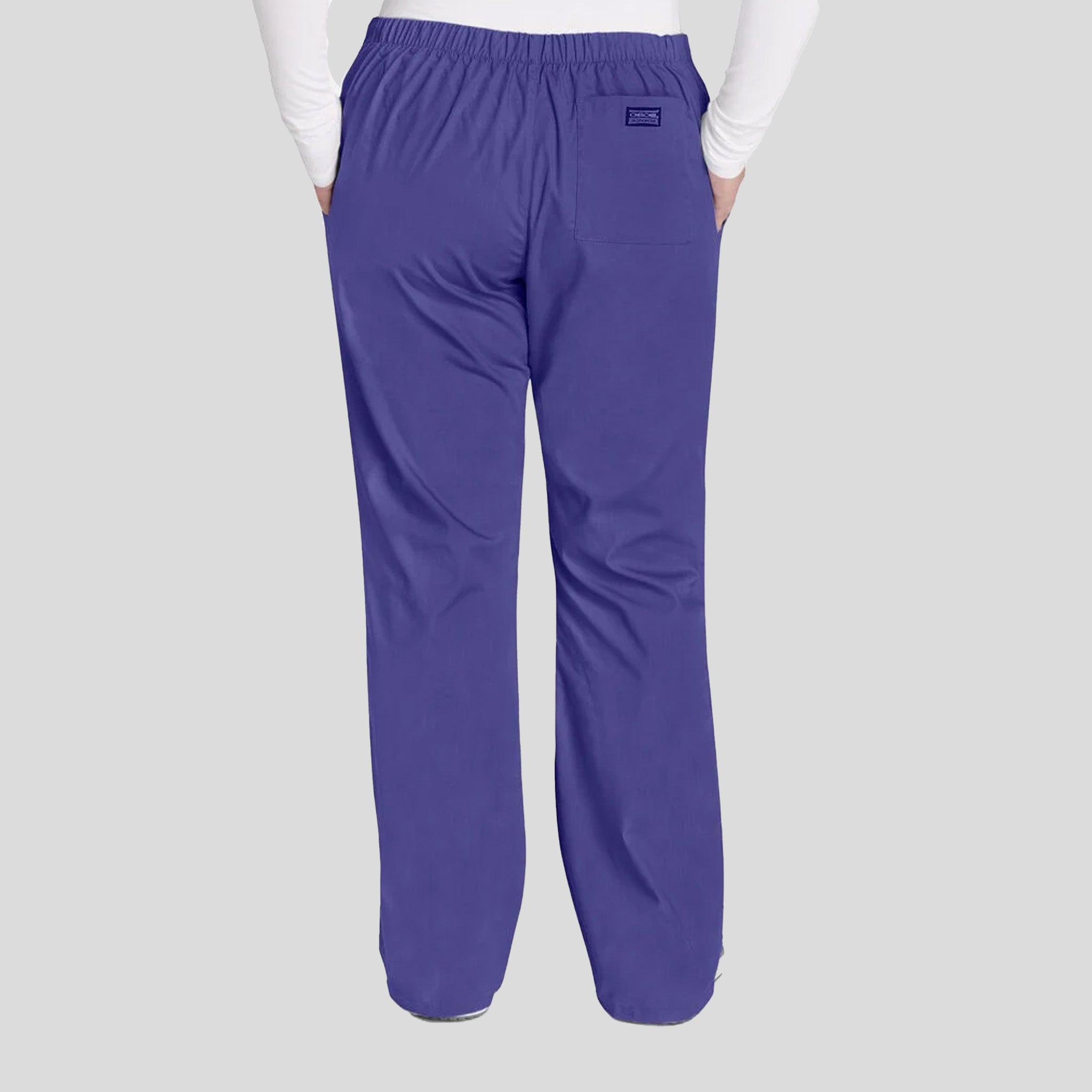 Natural Rise Flare Leg Drawstring Pant | Grape