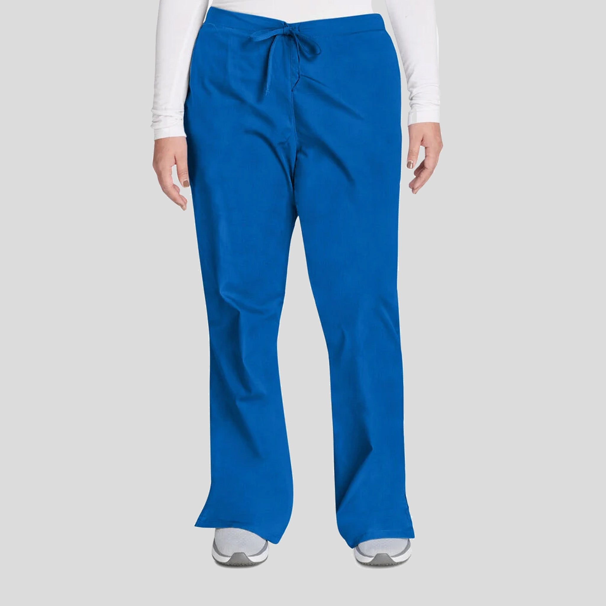 Natural Rise Flare Leg Drawstring Pant | Royal