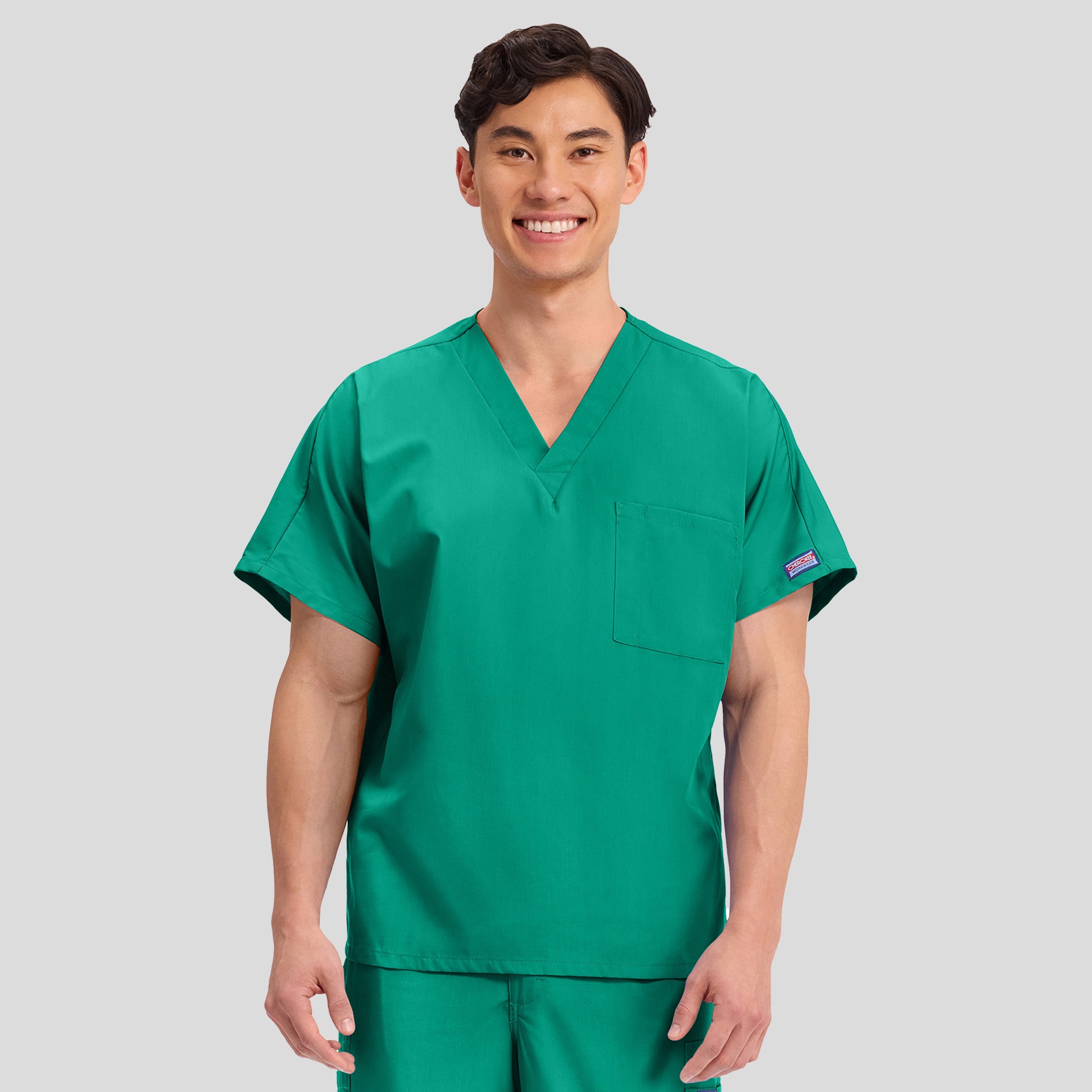 Unisex V-Neck 1 Pocket | Surgical Green
