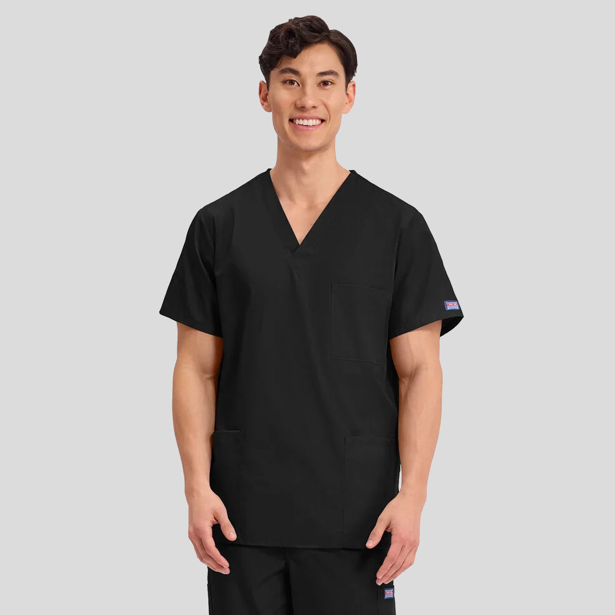 Unisex V-Neck 3 Pocket | Black