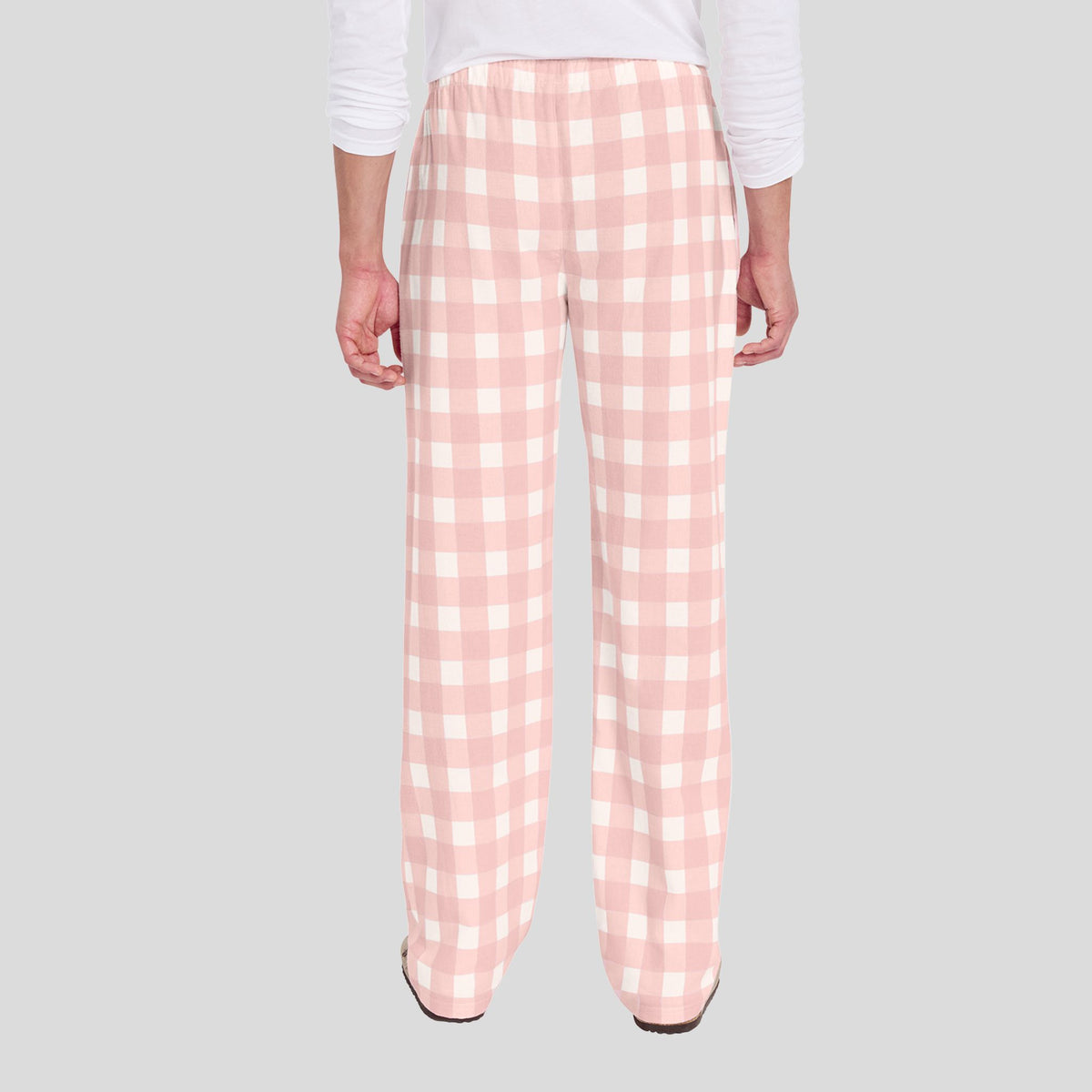 Flannel Pocket Pant | Light Pink/ White Buffalo Check