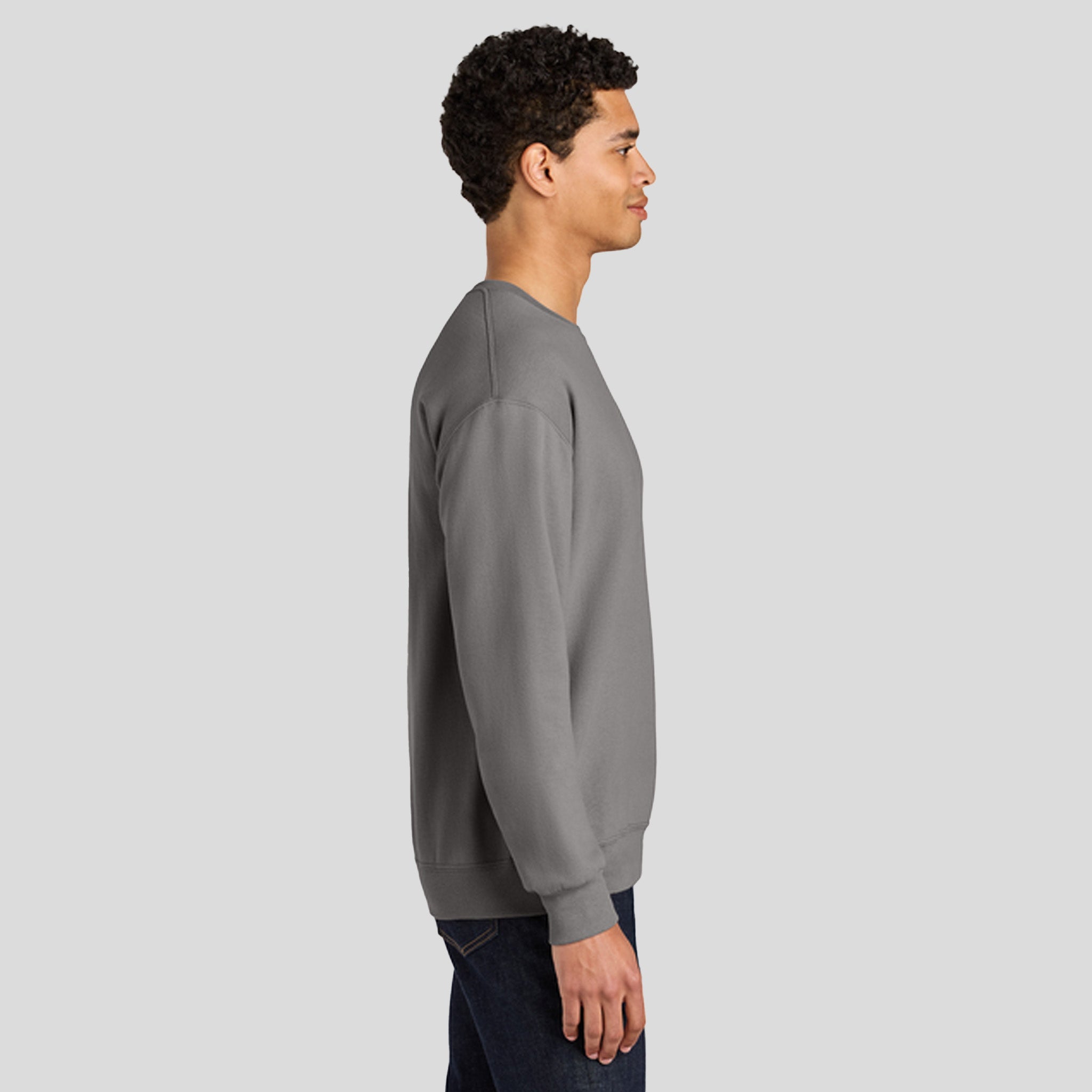 Ultimate™ Unisex CVC Ring Spun Crewneck Sweatshirt | Rock