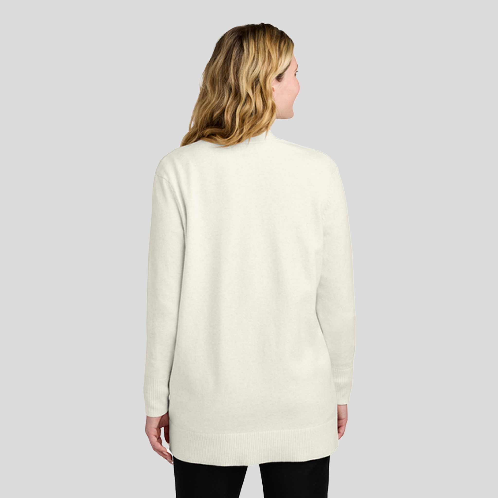 Women’s Easy Care Open-Front Cardigan Sweater | Oatmeal Heather