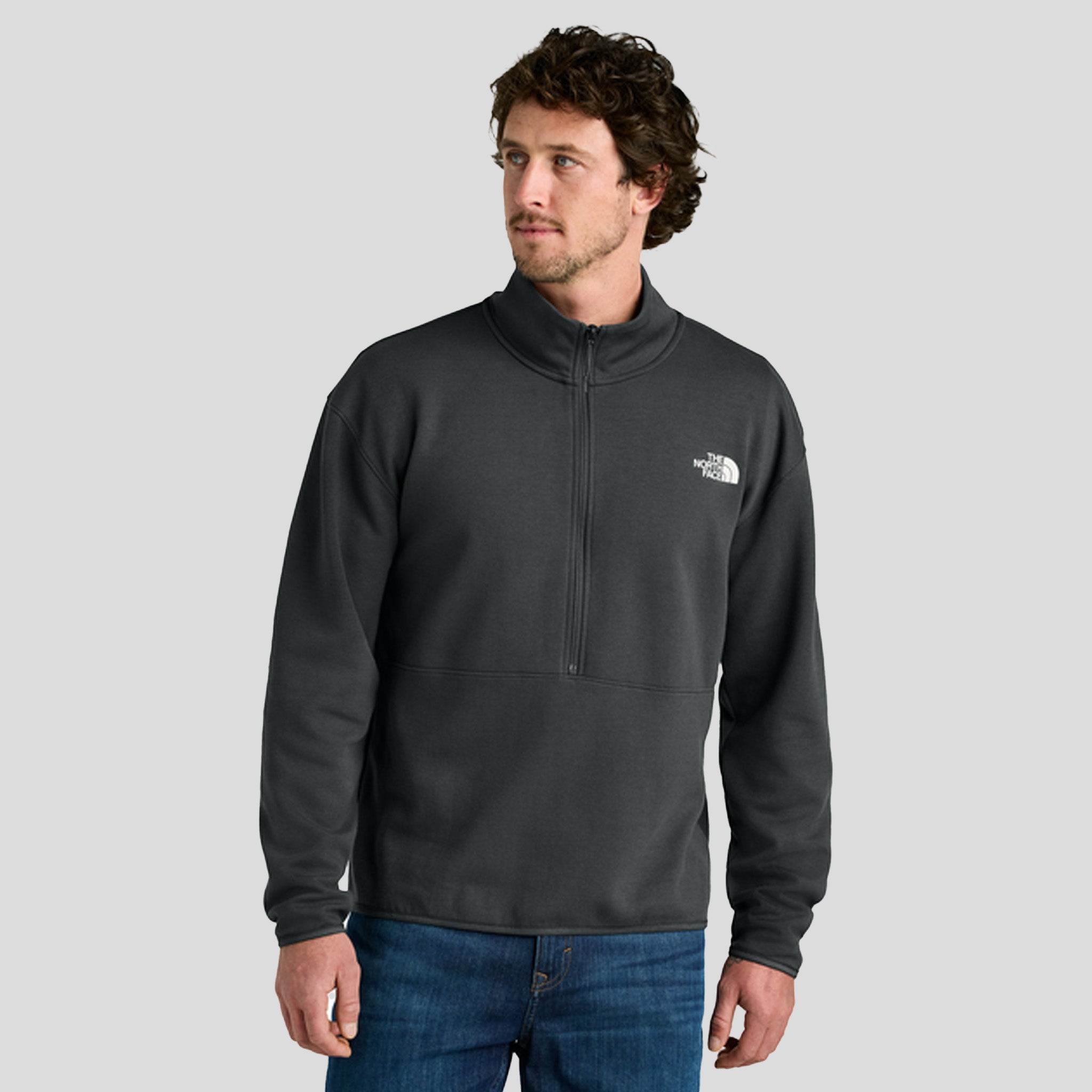 Double-Knit 1/2-Zip Fleece | Asphalt Grey