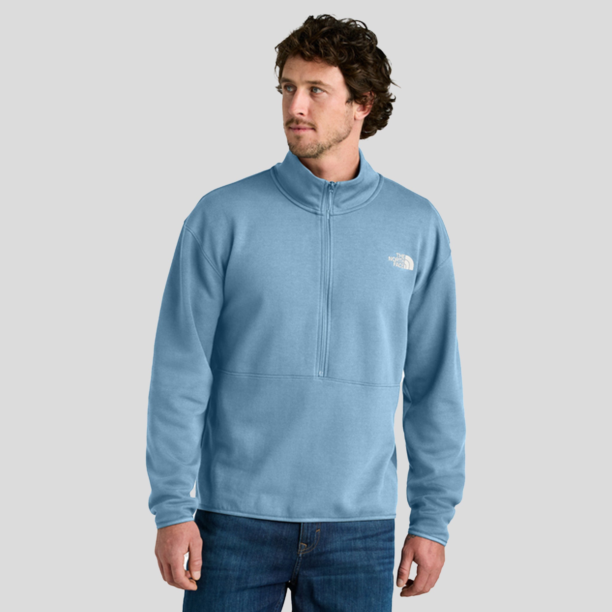 Double-Knit 1/2-Zip Fleece | Steel Blue