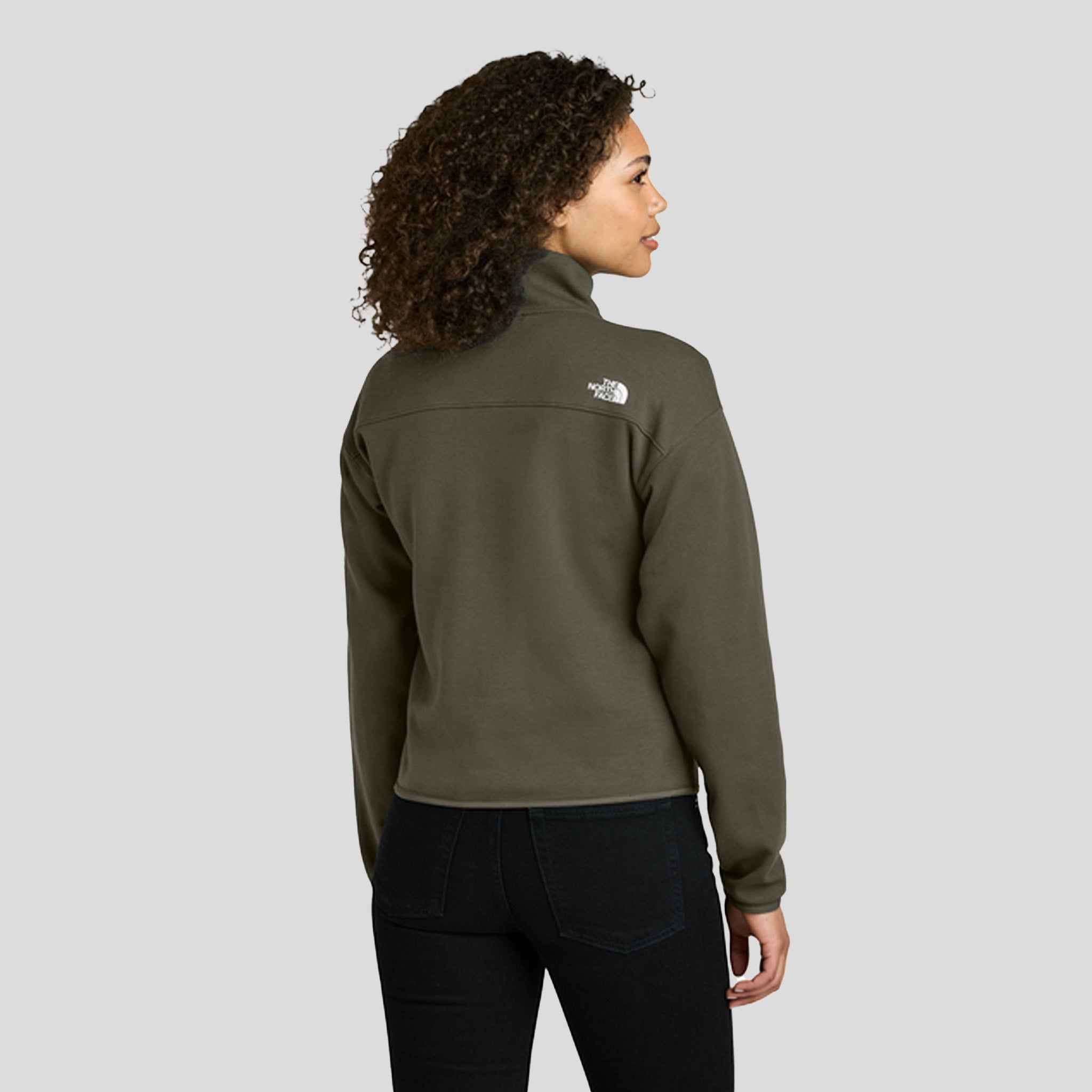 Women’s Double-Knit 1/2-Zip Fleece | New Taupe Green