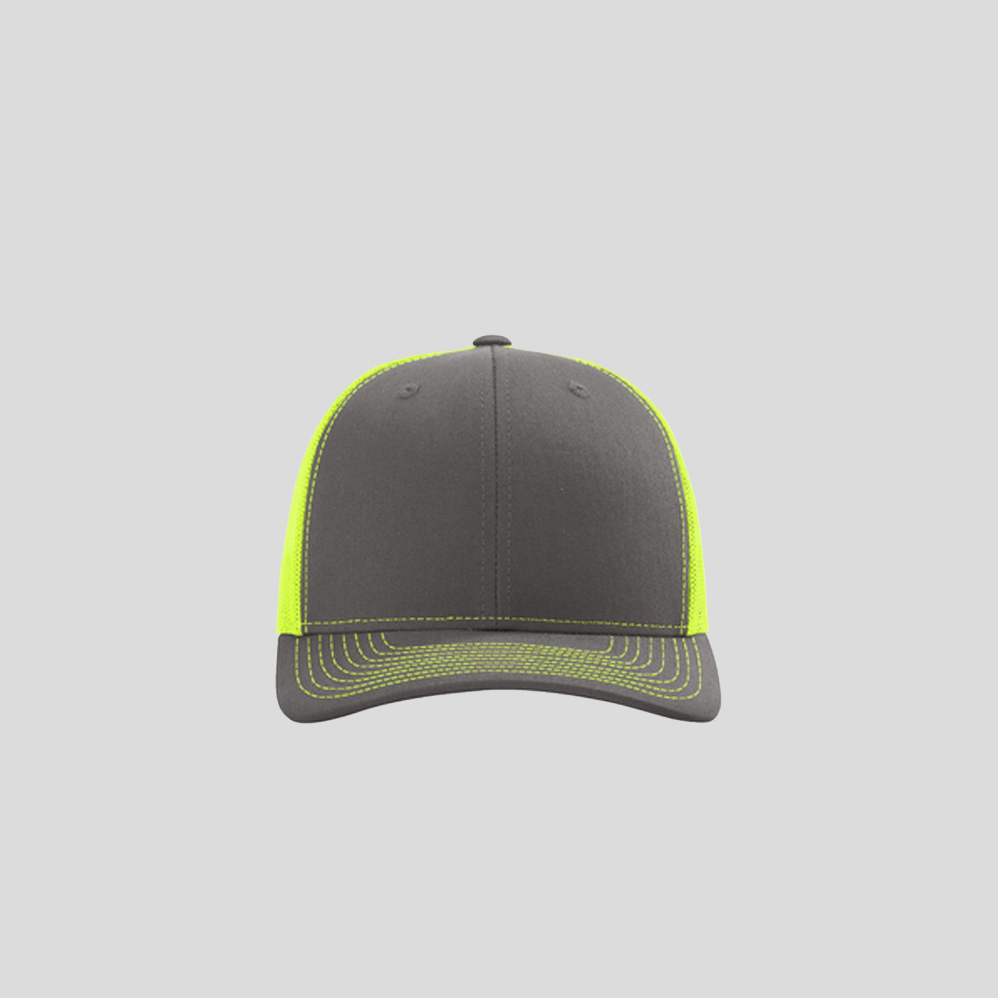 Richardson Trucker Cap | Charcoal/Neon Yellow