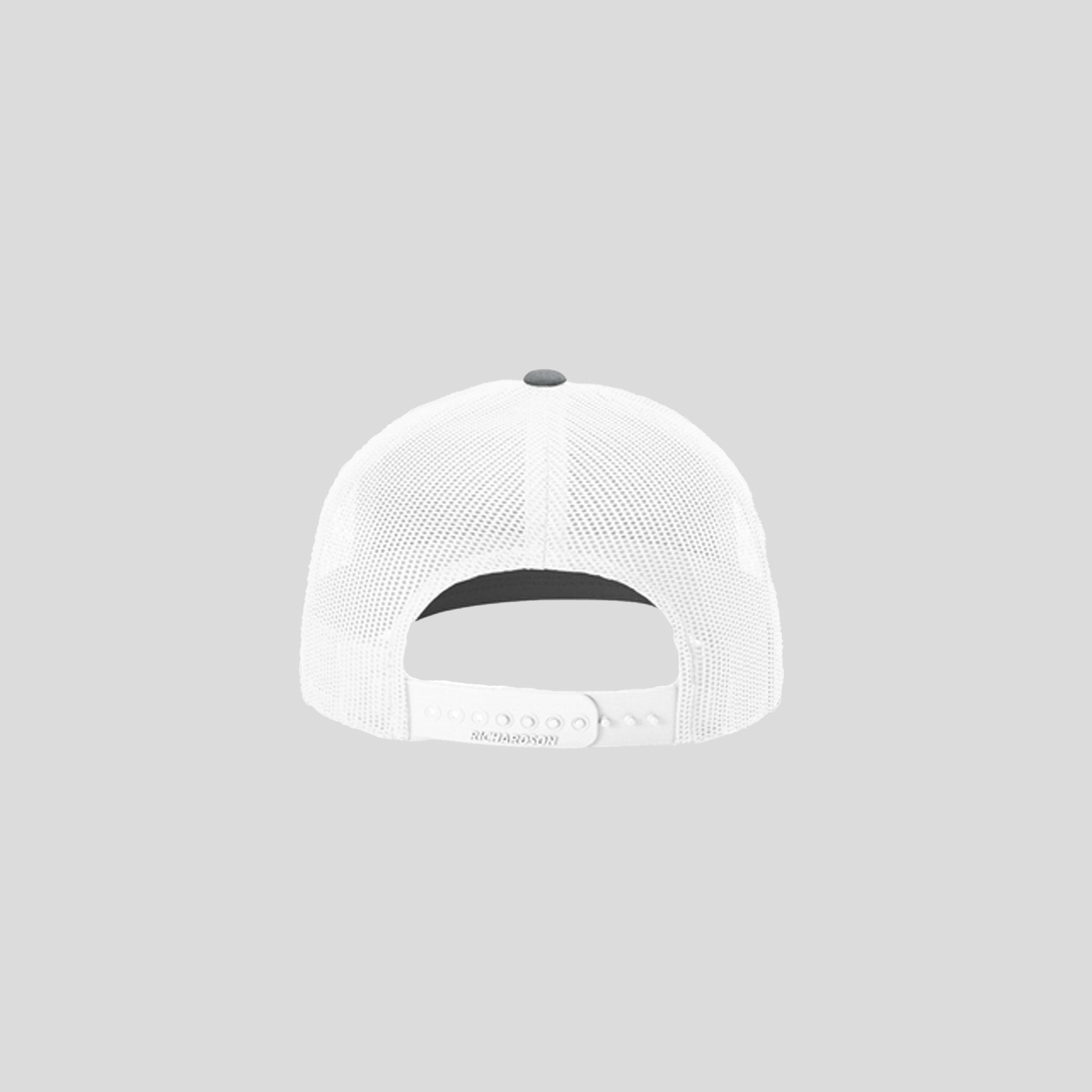 Richardson Trucker Cap | Red/White/Heather Grey