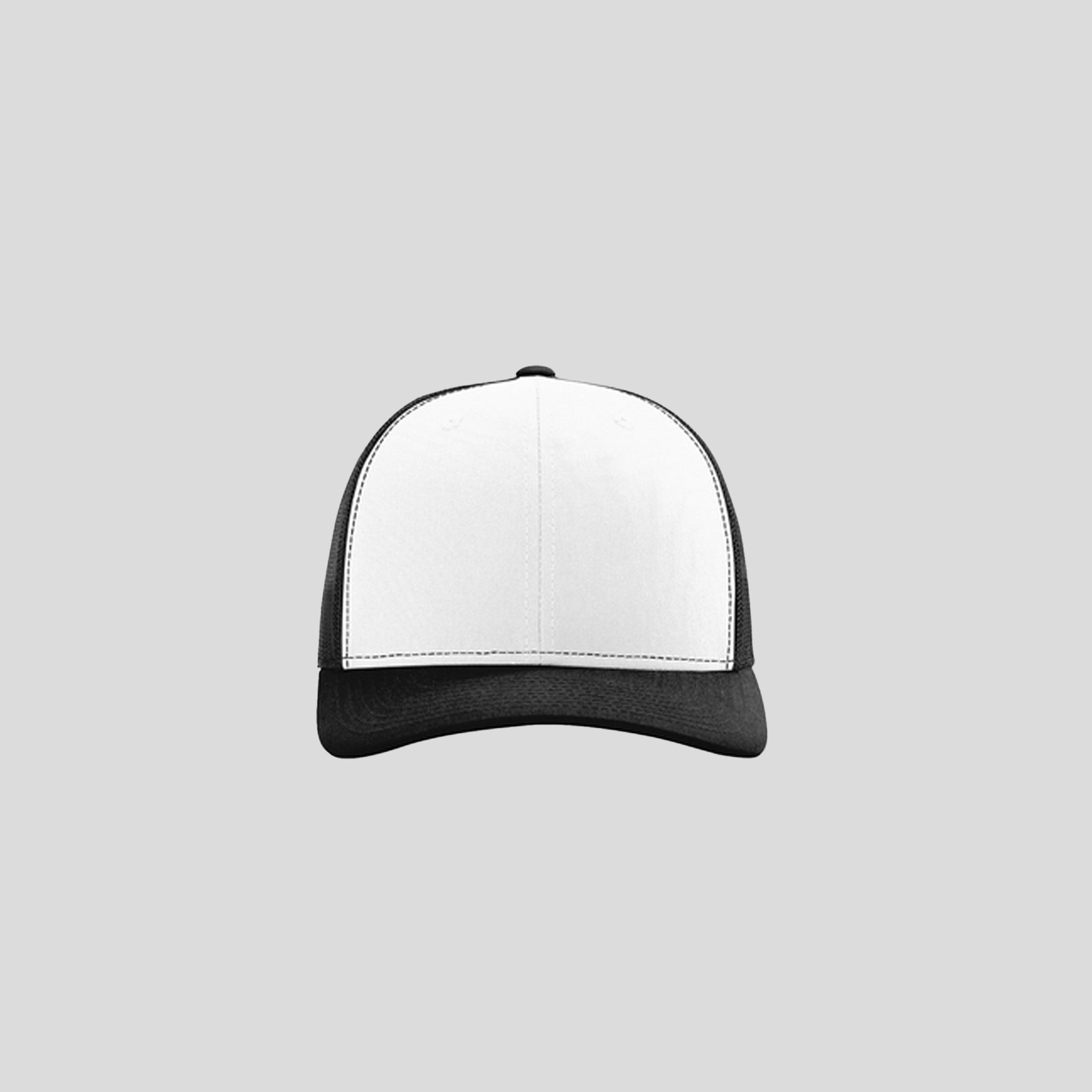 Richardson Trucker Cap | White/Black/Black