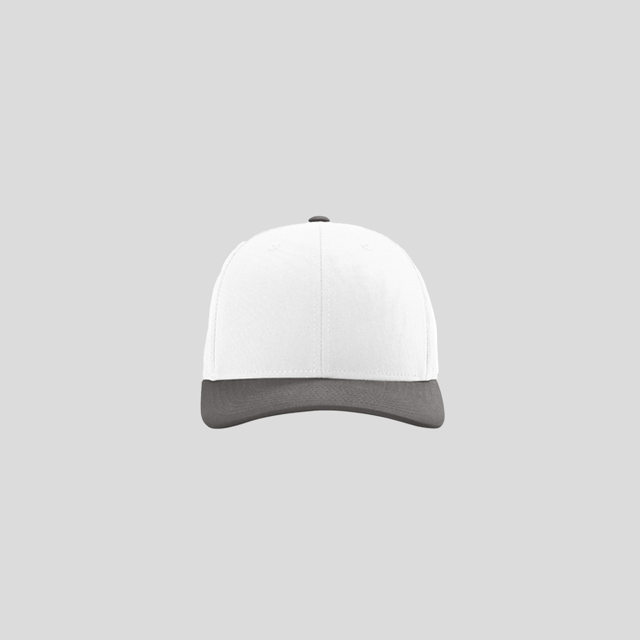 Richardson Trucker Cap | White/White/Charcoal