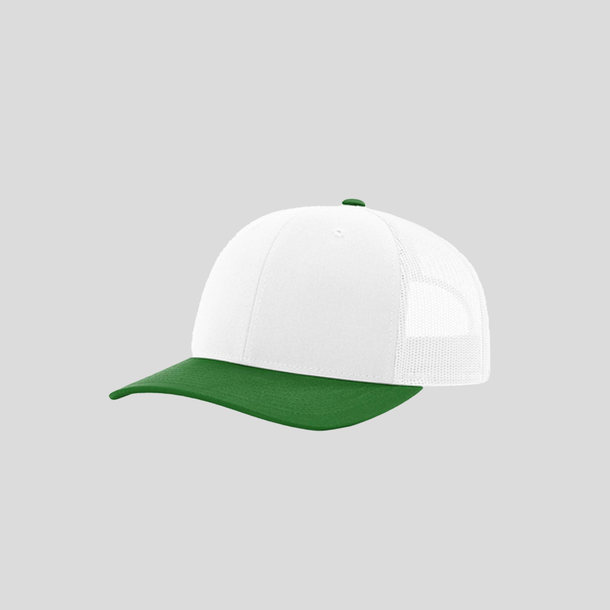 Richardson Trucker Cap | White/White/Kelly