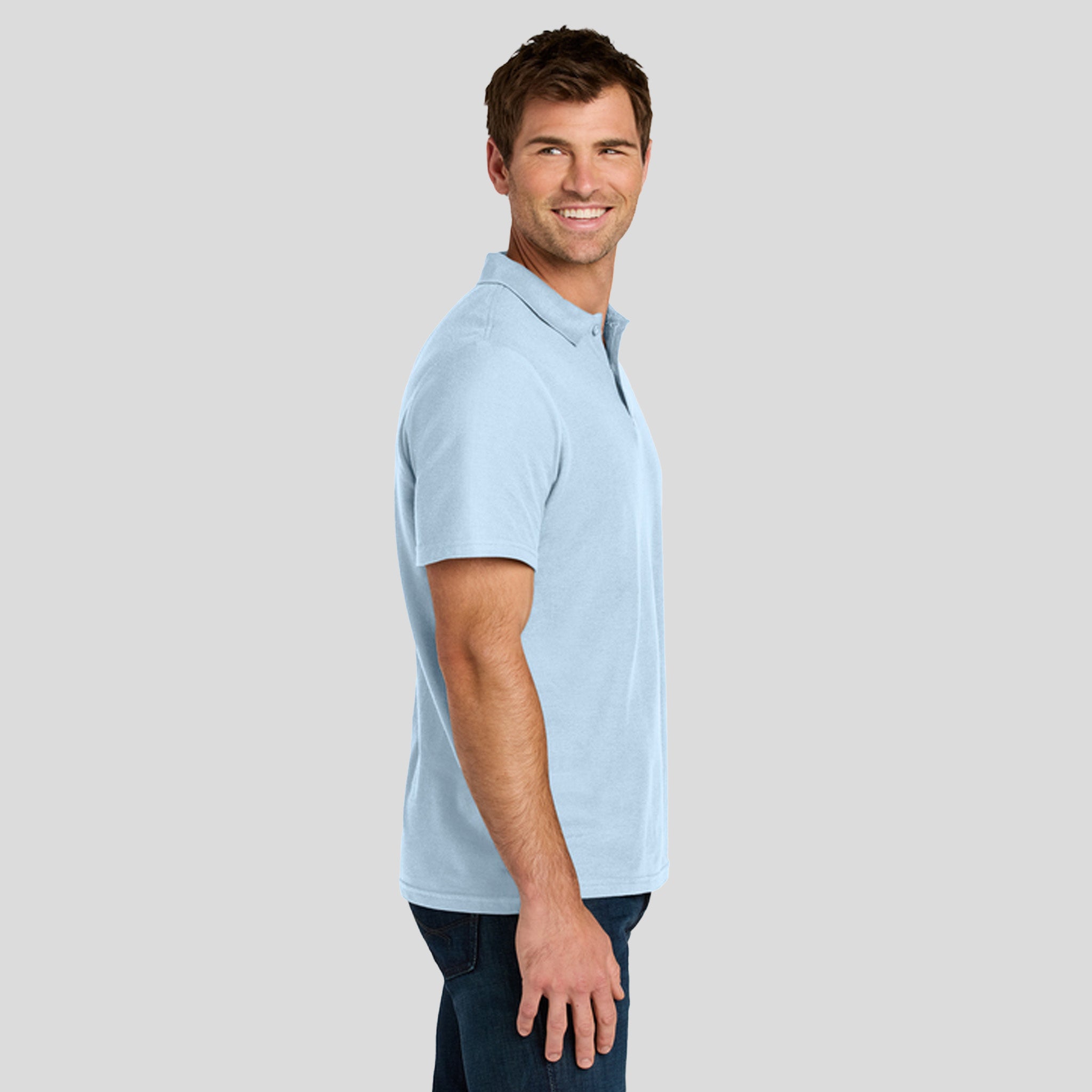 Gildan® Softstyle® Pique Polo | Light Blue