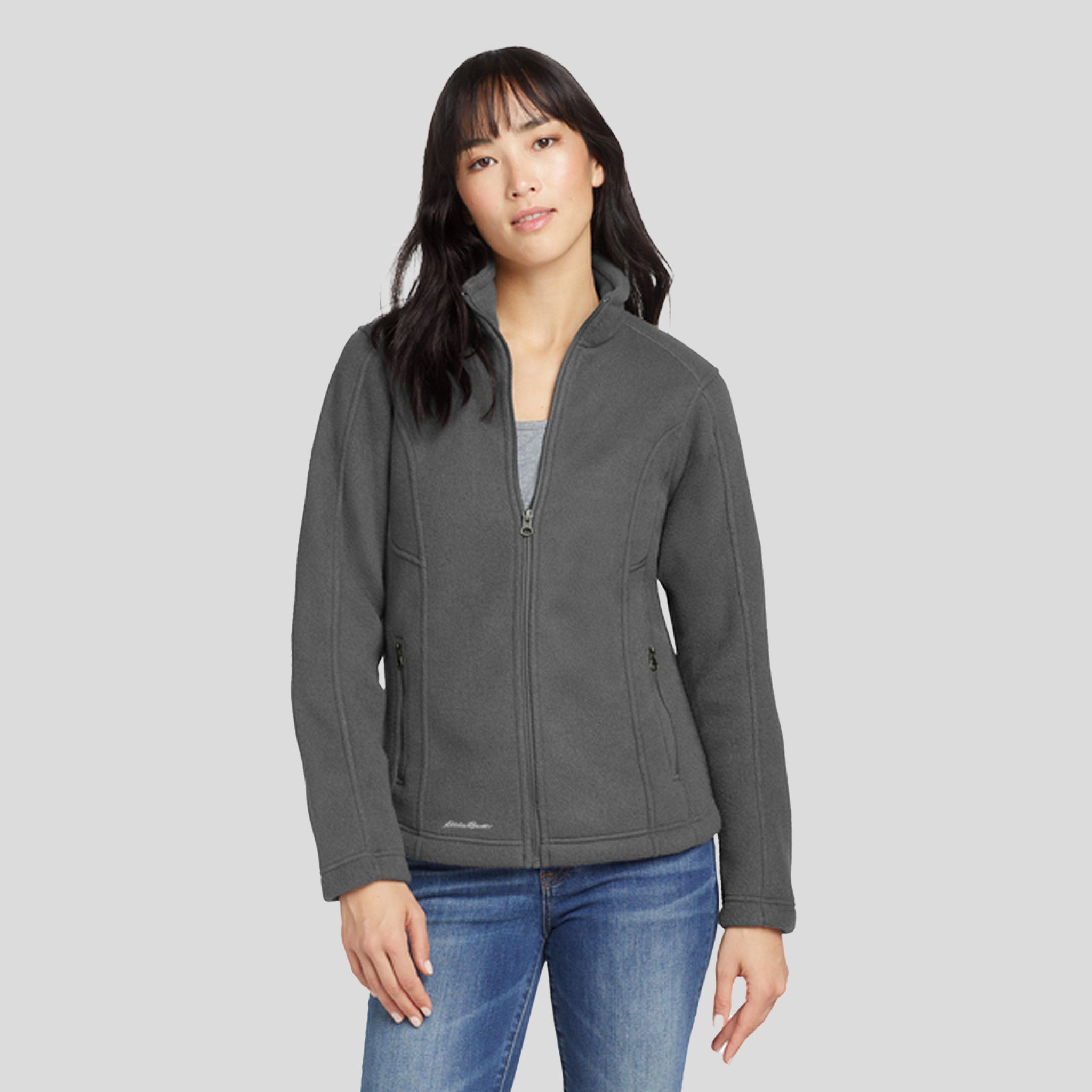 Women's Full-Zip Fleece Jacket | Grey Steel
