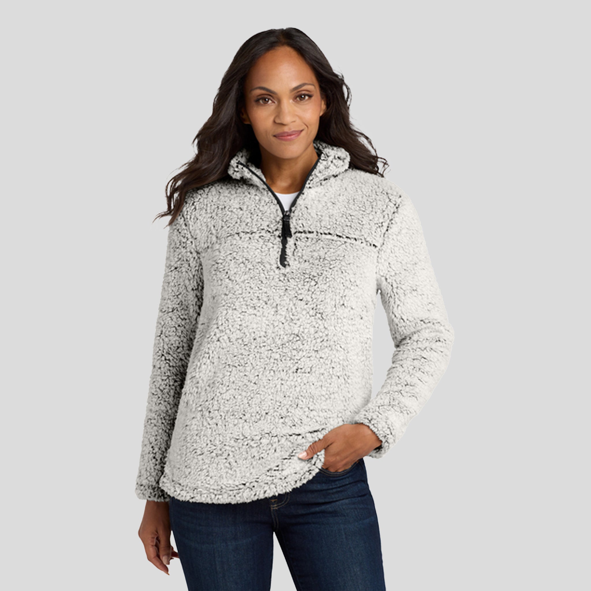 Women's Cozy 1/4-Zip Fleece | Grey Heather