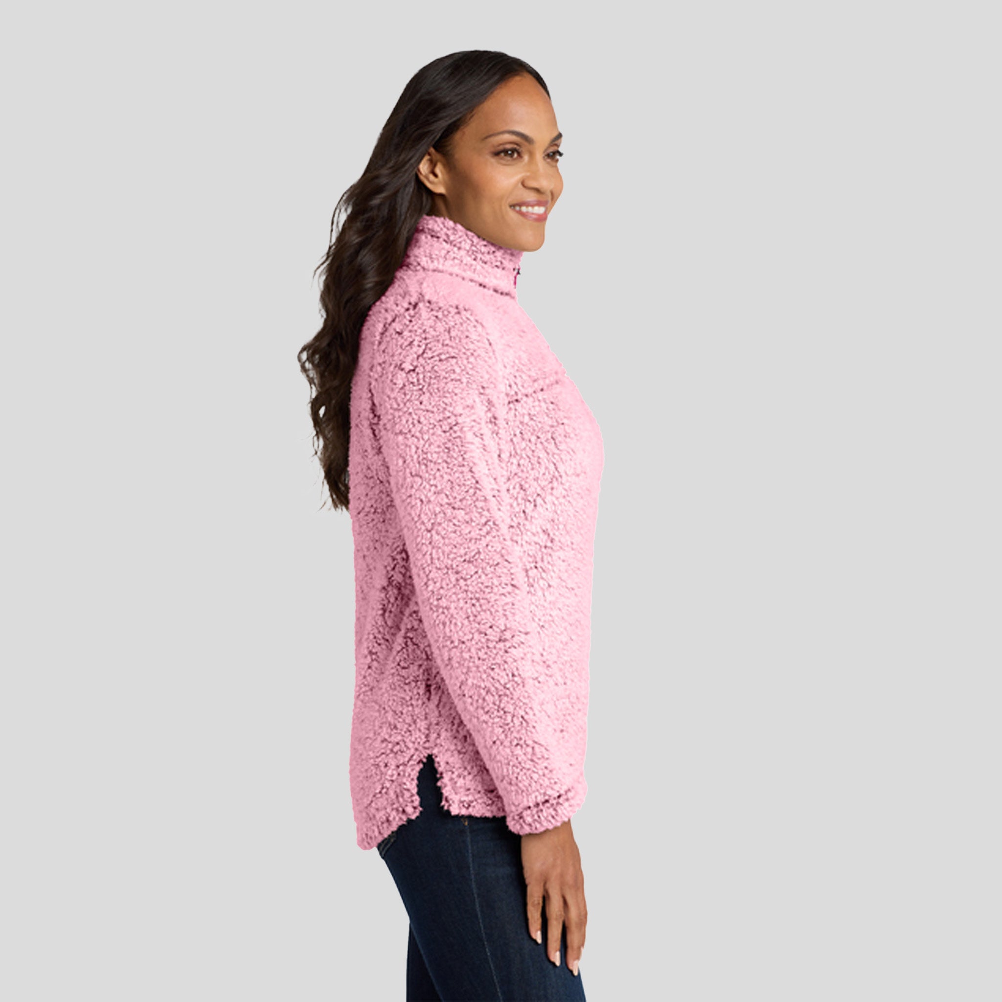 Women's Cozy 1/4-Zip Fleece | Pop Raspberry Heather
