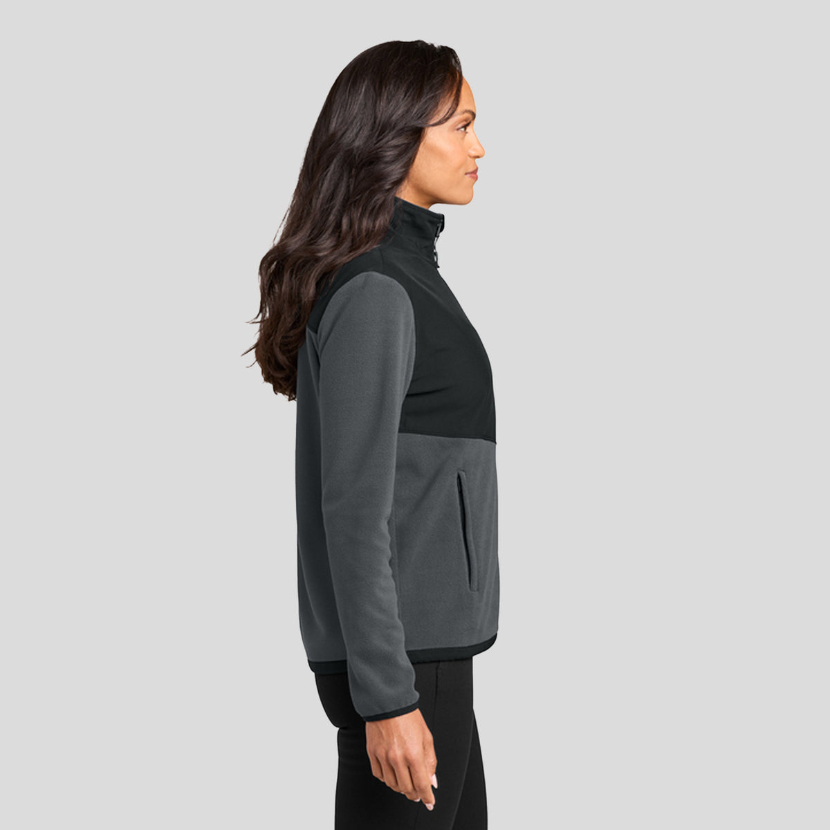 Women's Therma-Tek Fleece Jacket | Iron Grey/Black